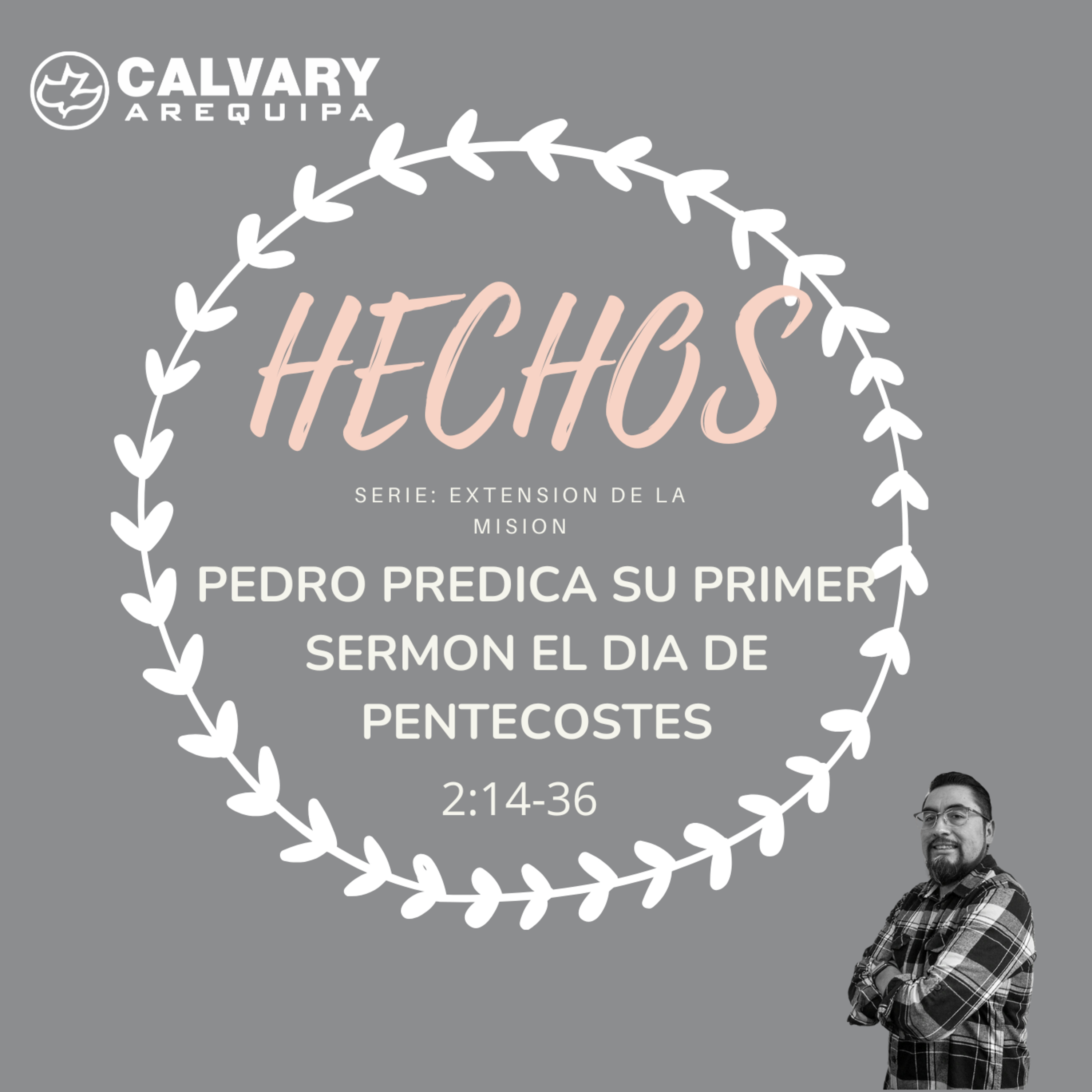 Pedro predica su primer Sermón el día de Pentecostés