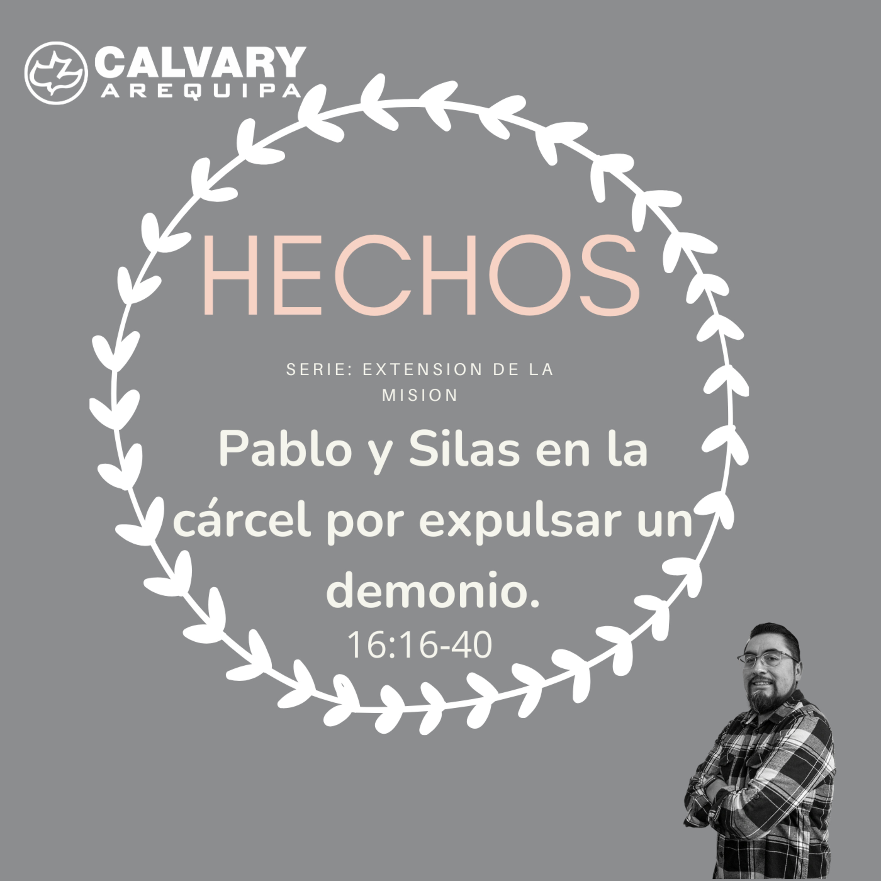 Pablo y Silas en la cárcel por expulsar un demonio.