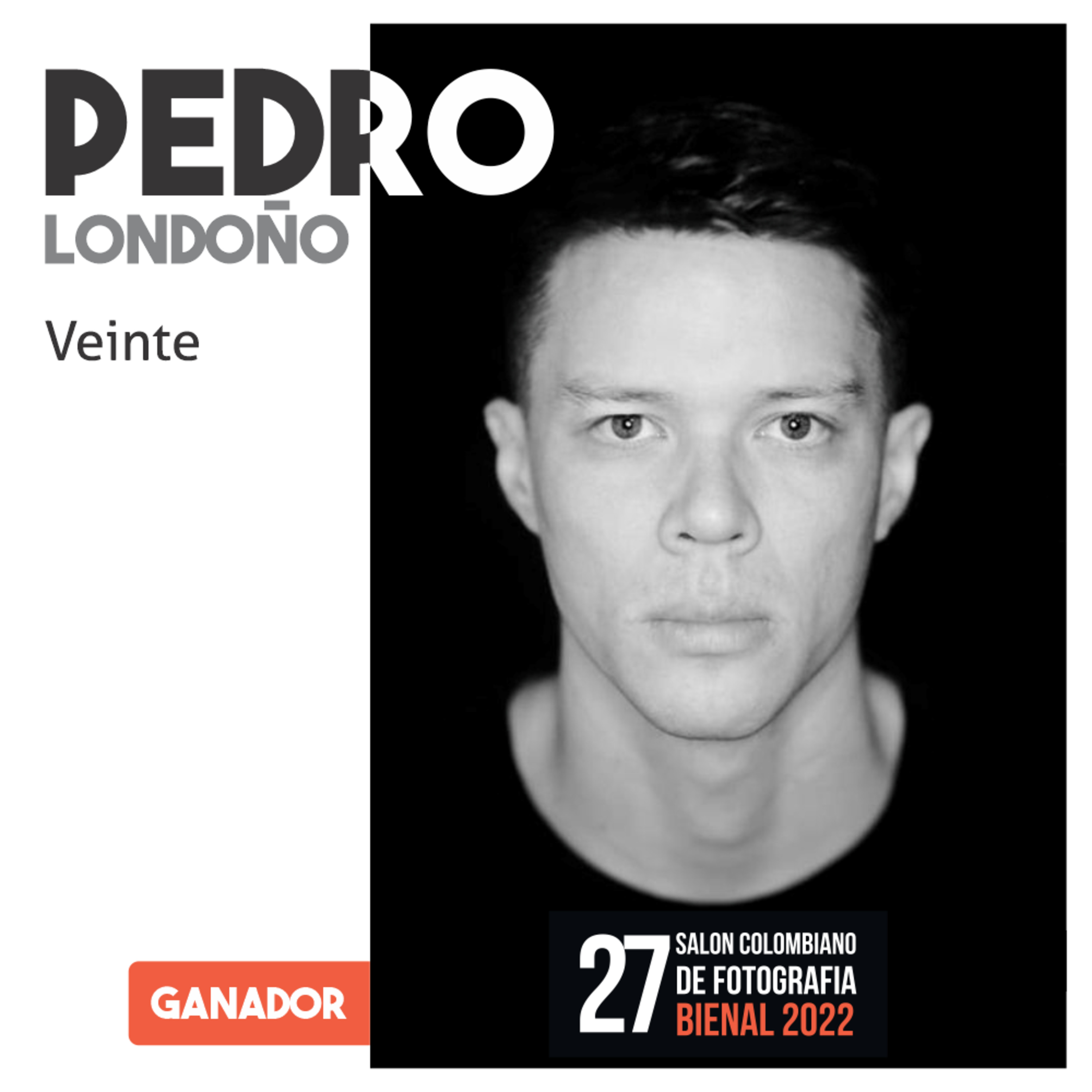 Pedro Londoño ⁠ganador 27 SCF 2022 - Retrato "Veinte"