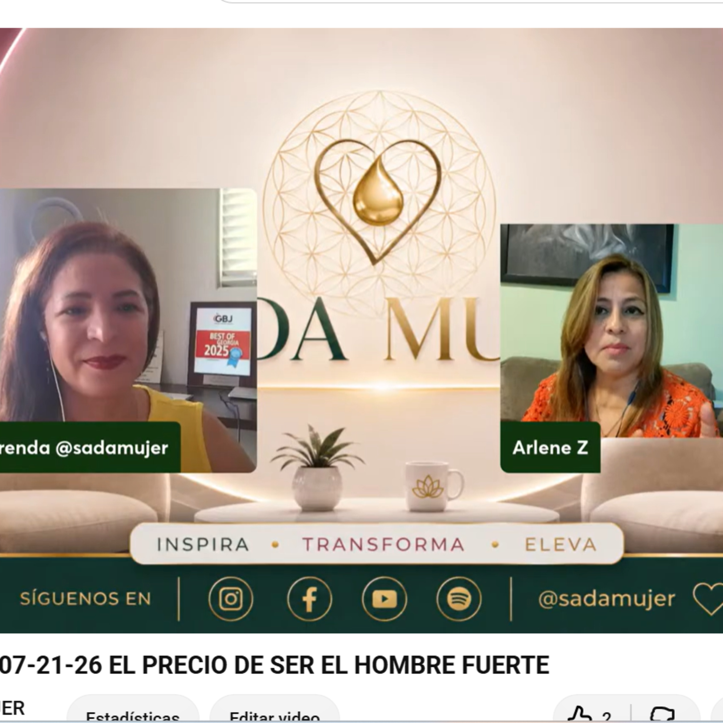 SADA MUJER 07-21-26 EL PRECIO DE SER EL HOMBRE FUERTE episode artwork