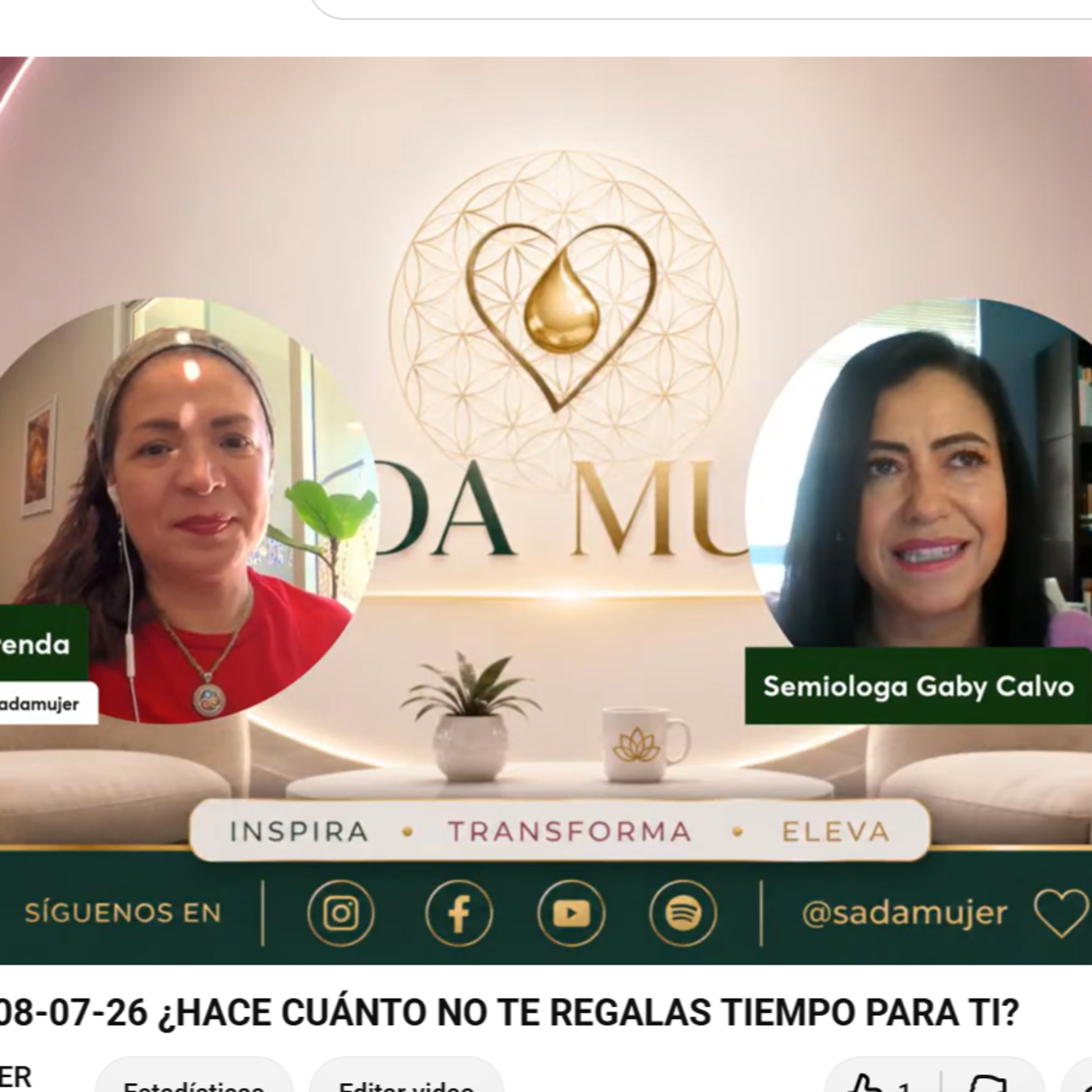  SADA MUJER 08-07-26 ¿HACE CUÁNTO NO TE REGALAS TIEMPO PARA TI? episode artwork