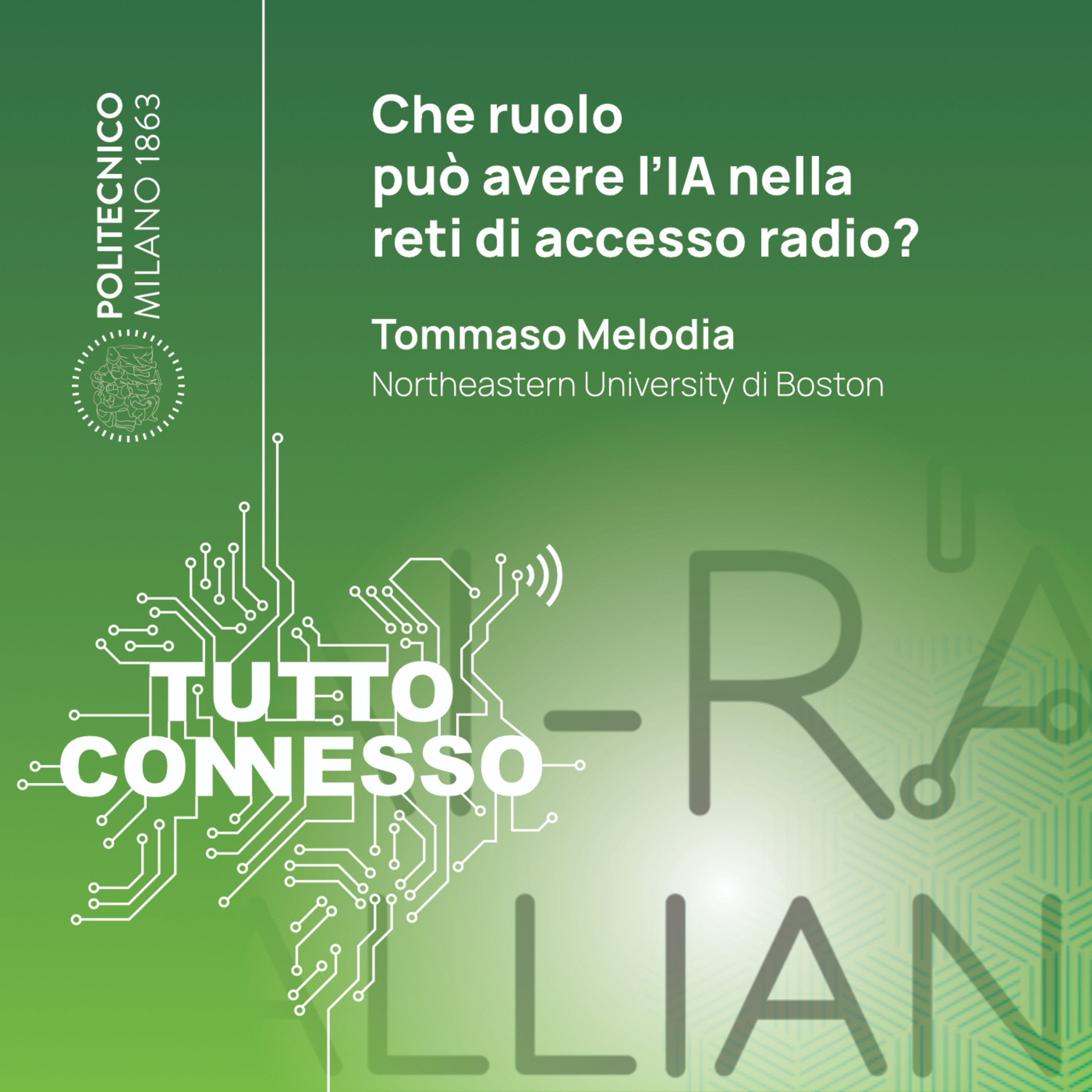 Che ruolo può avere l'IA nelle reti di accesso radio? Con Tommaso Melodia