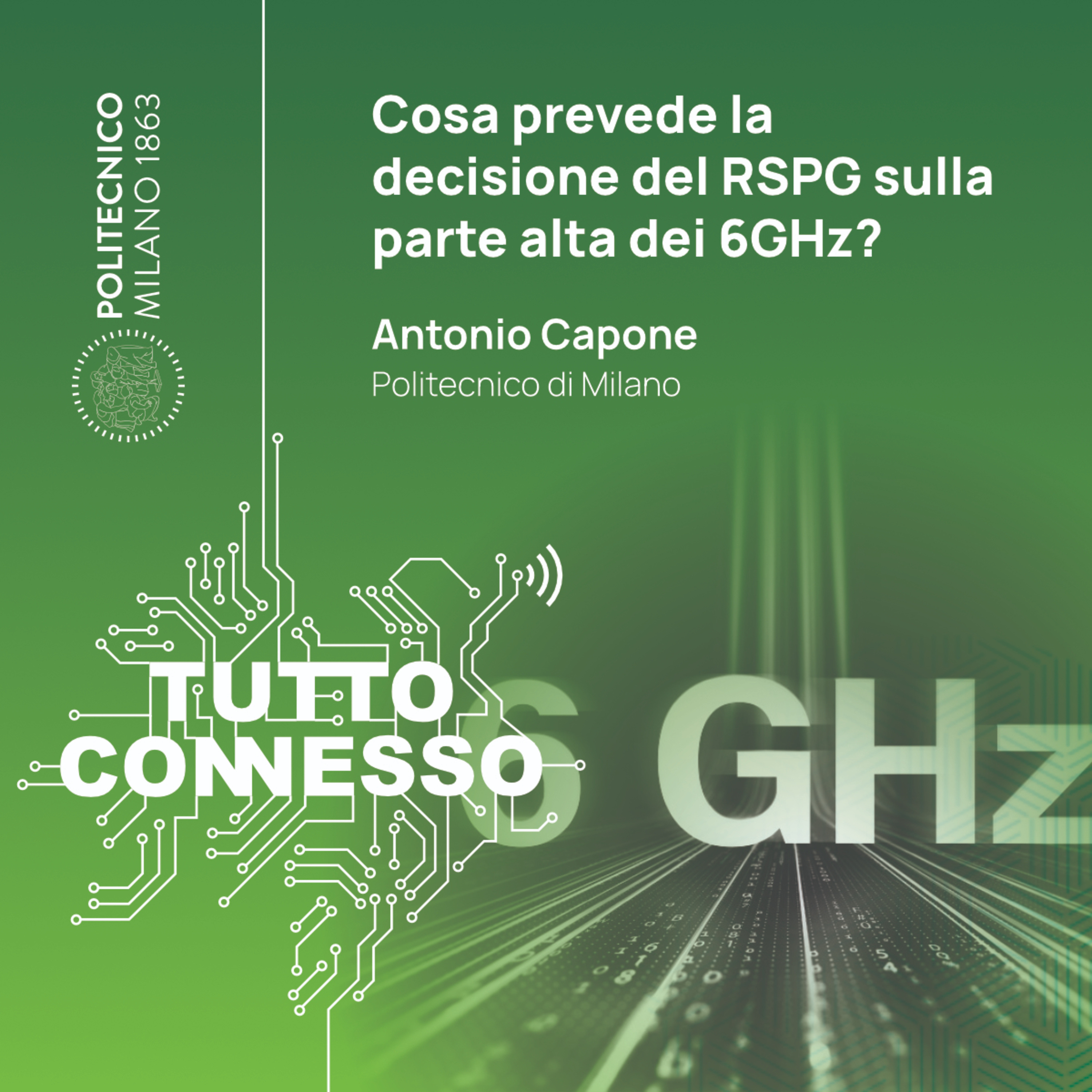 Cosa prevede la decisione del RSPG sulla parte alta dei 6GHz? Con Antonio Capone