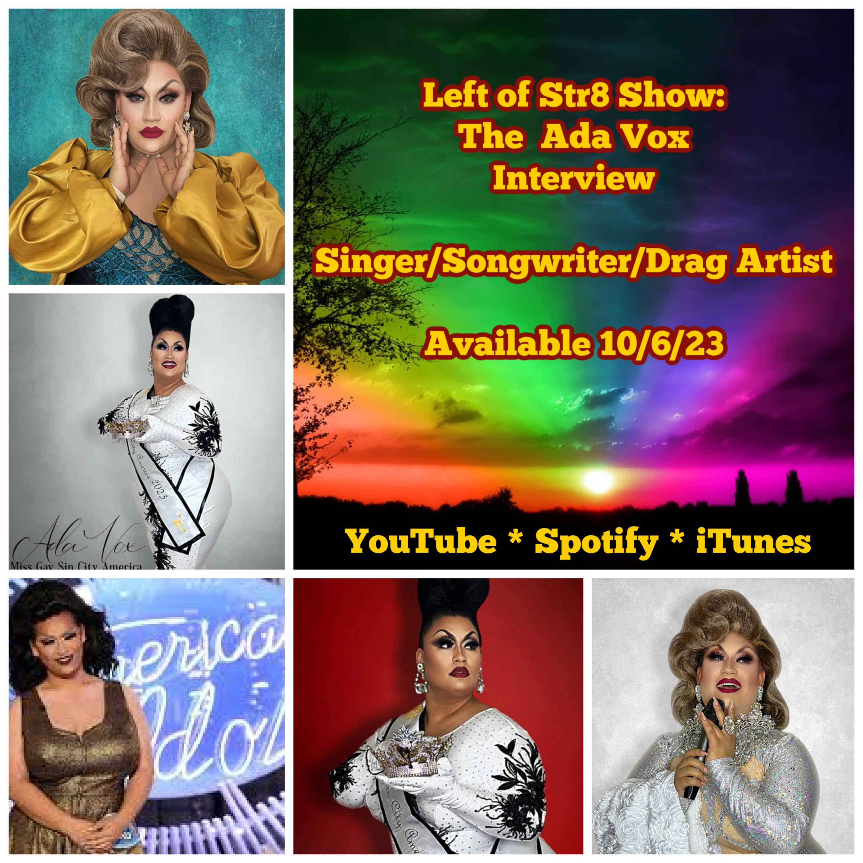 Left of Str8 Show: The Ada Vox Interview Singer, Drag Artist, Performer episode artwork