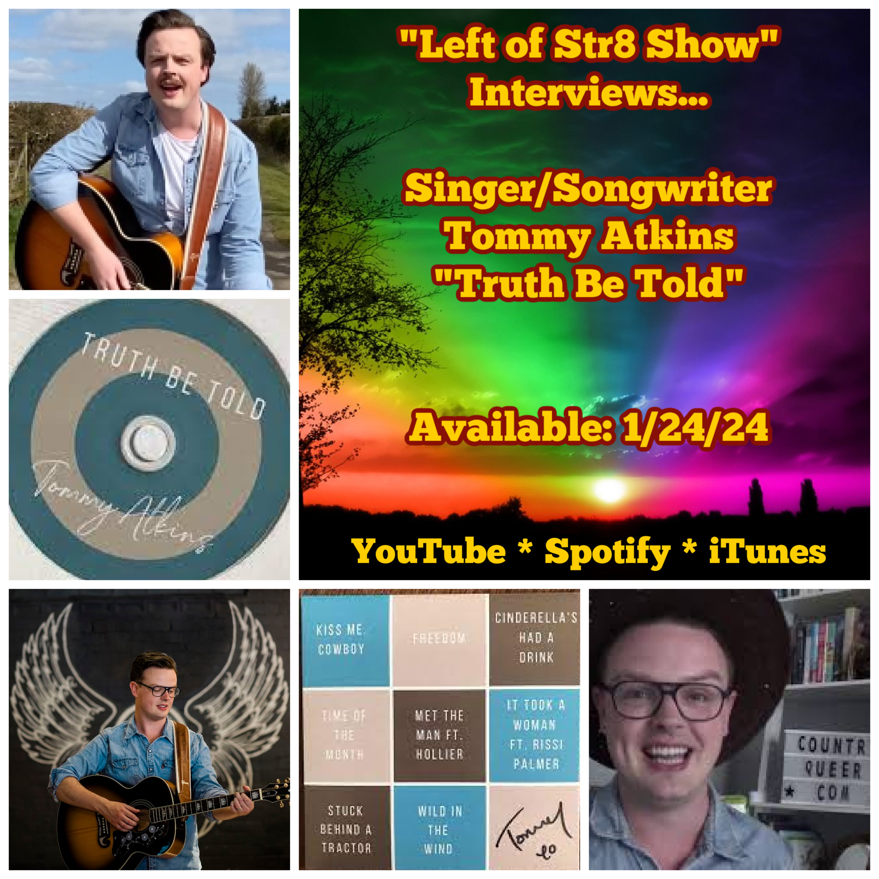 Country Singer and Songwriter Tommy Atkins Joins the Left of Str8 Show Interviews episode artwork