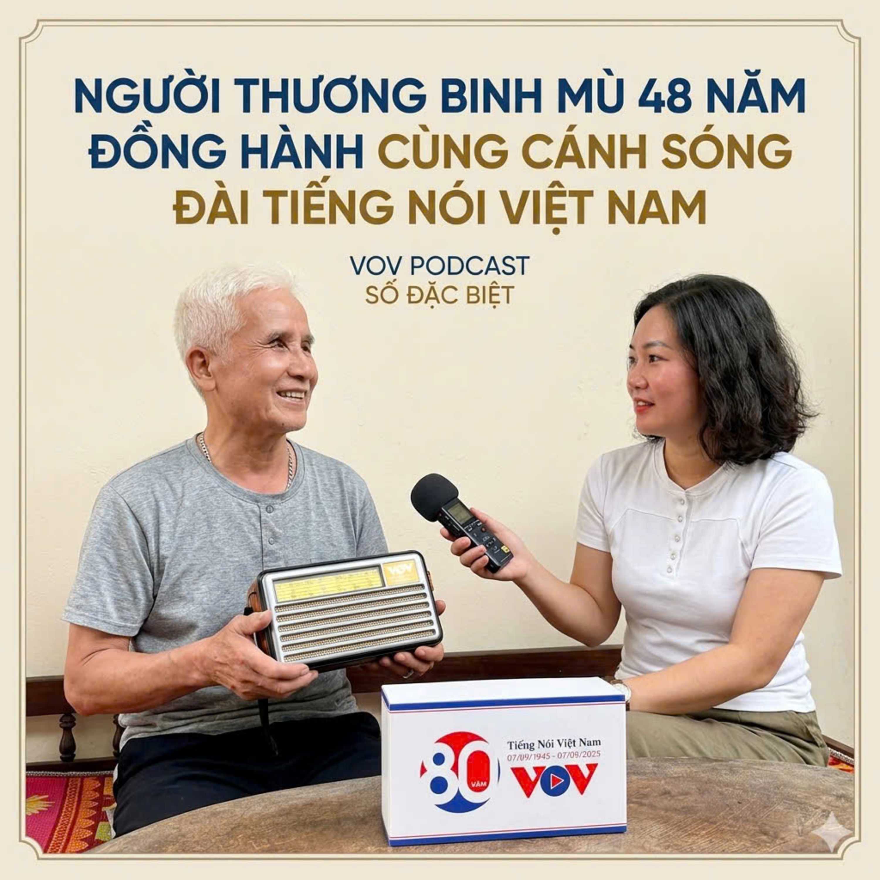 Người thương binh mù 48 năm đồng hành cùng “cánh sóng” Đài Tiếng nói Việt Nam