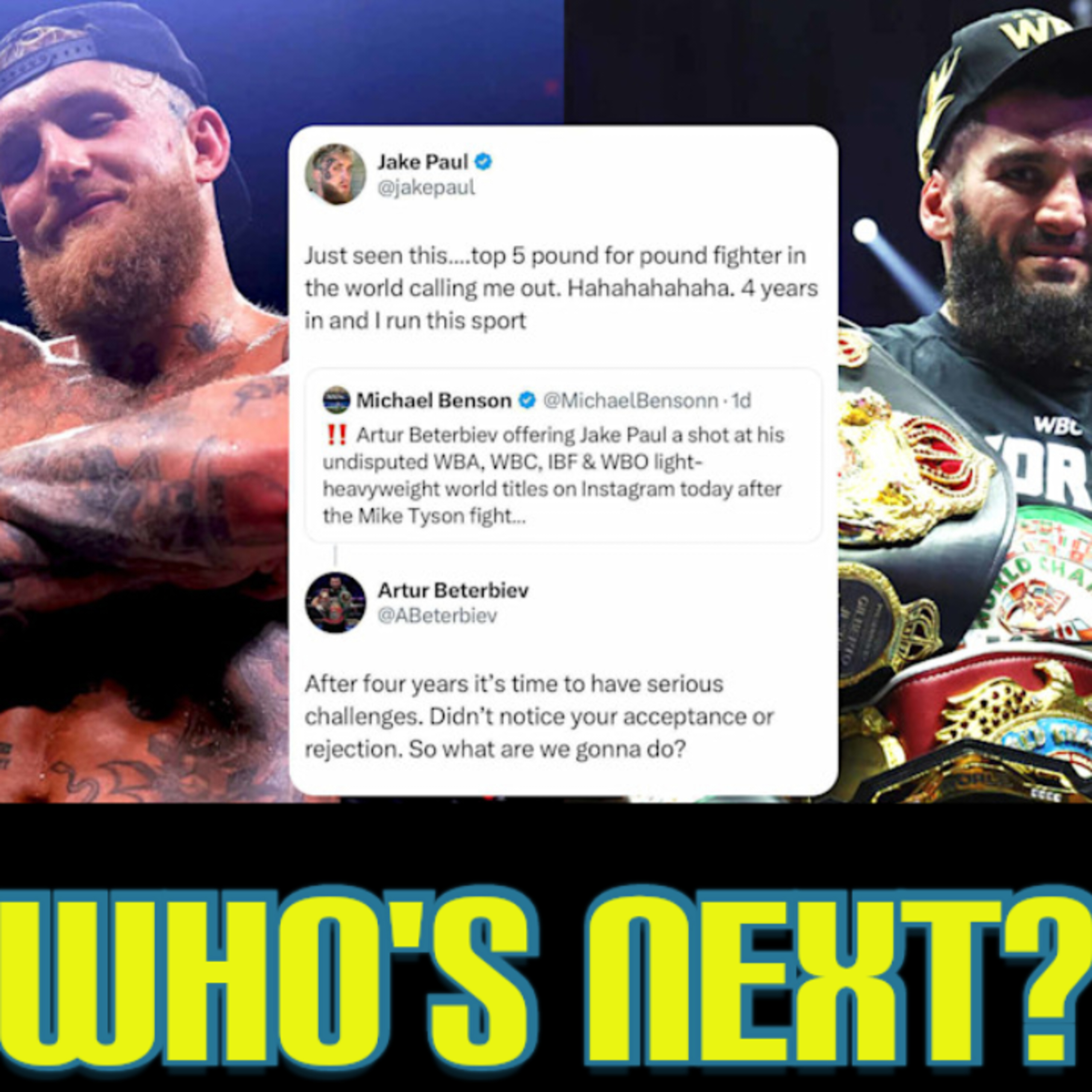 ¿Who's Next? Artur Beterbiev calls out Jake Paul, Gilberto Zurdo Ramirez looking to be undisputed. episode artwork