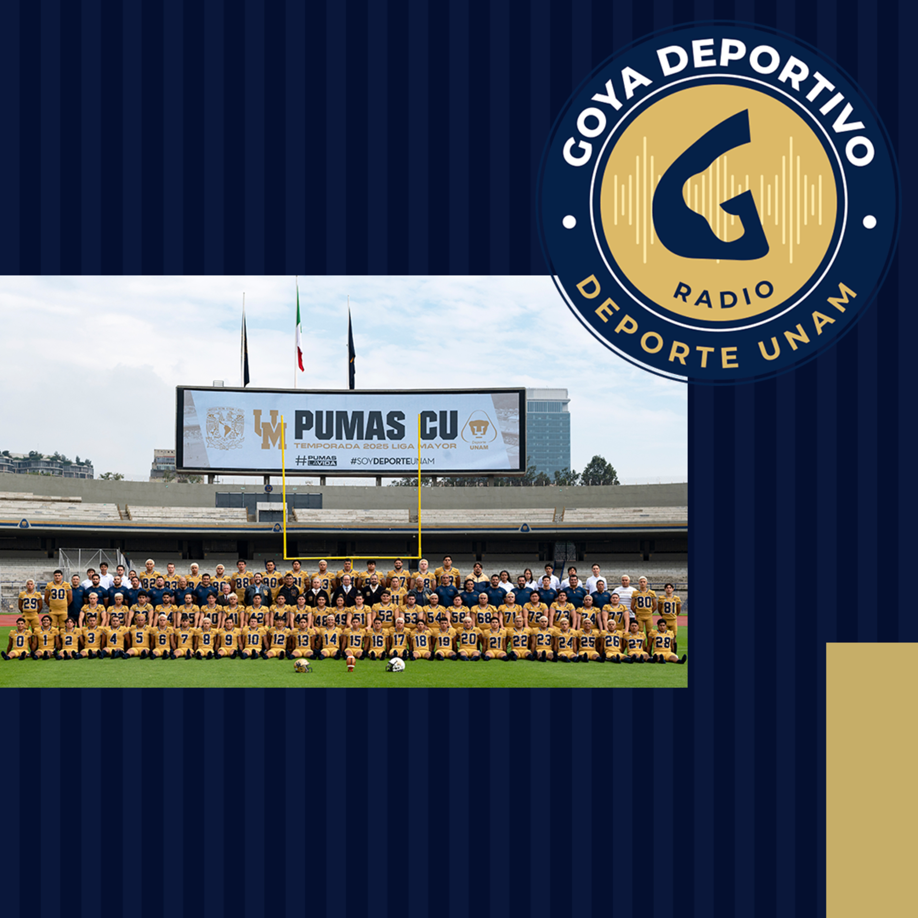 Goya Deportivo: Fotografia oficial de Pumas CU