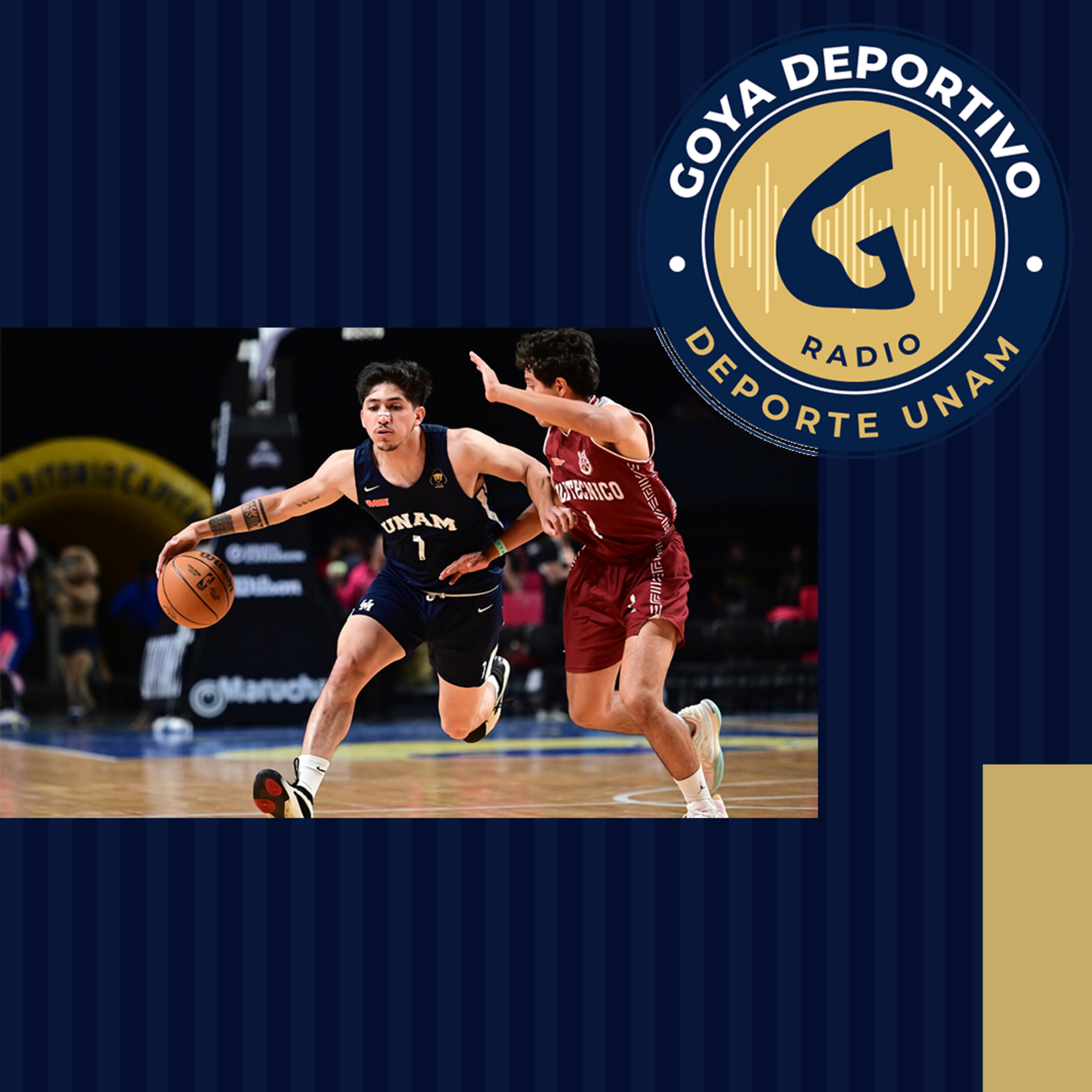 Goya Deportivo: Clásico colegial de baloncesto entre la UNAM e IPN, en la Arena Ciudad de México.