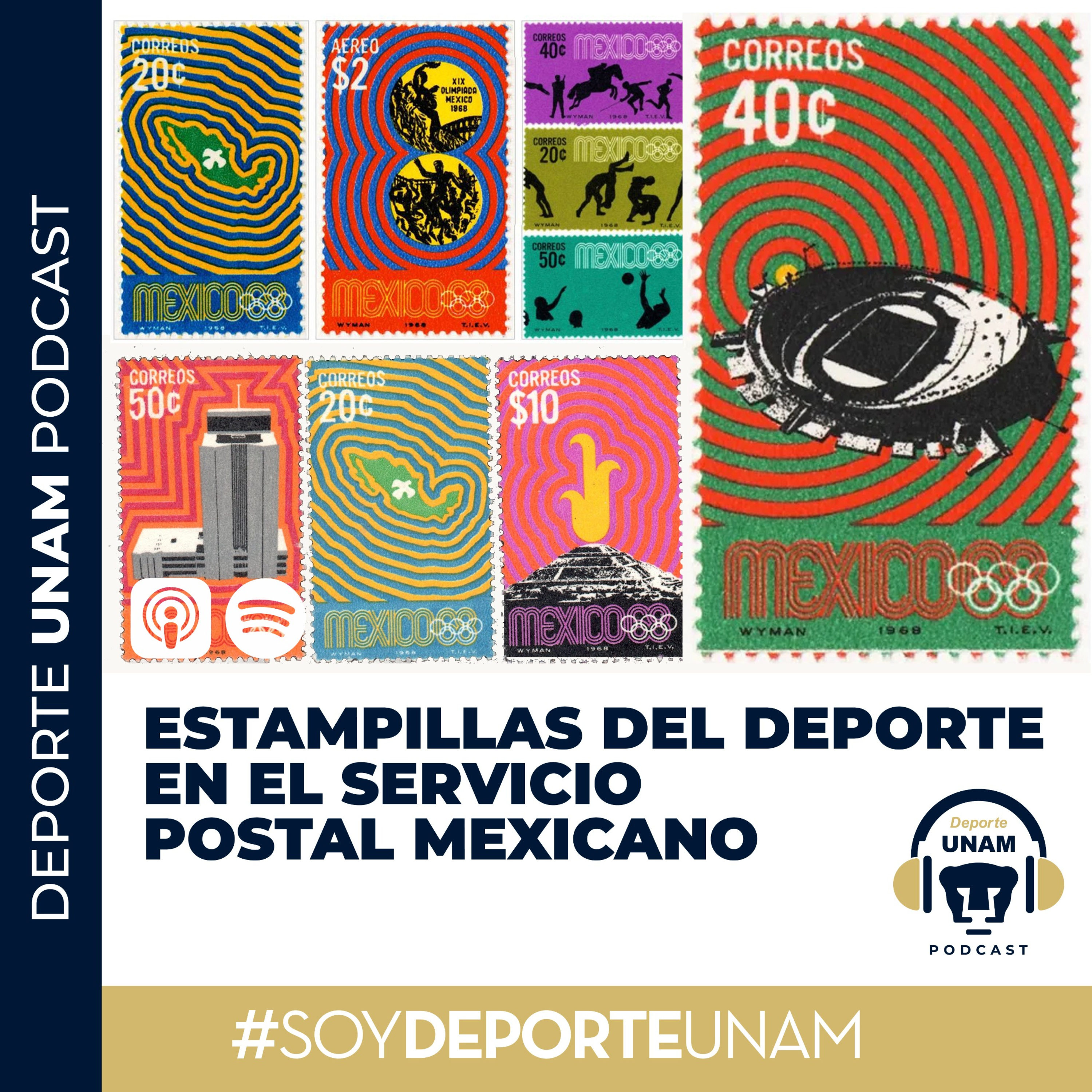  Estampillas del deporte en el Servicio Postal Mexicano