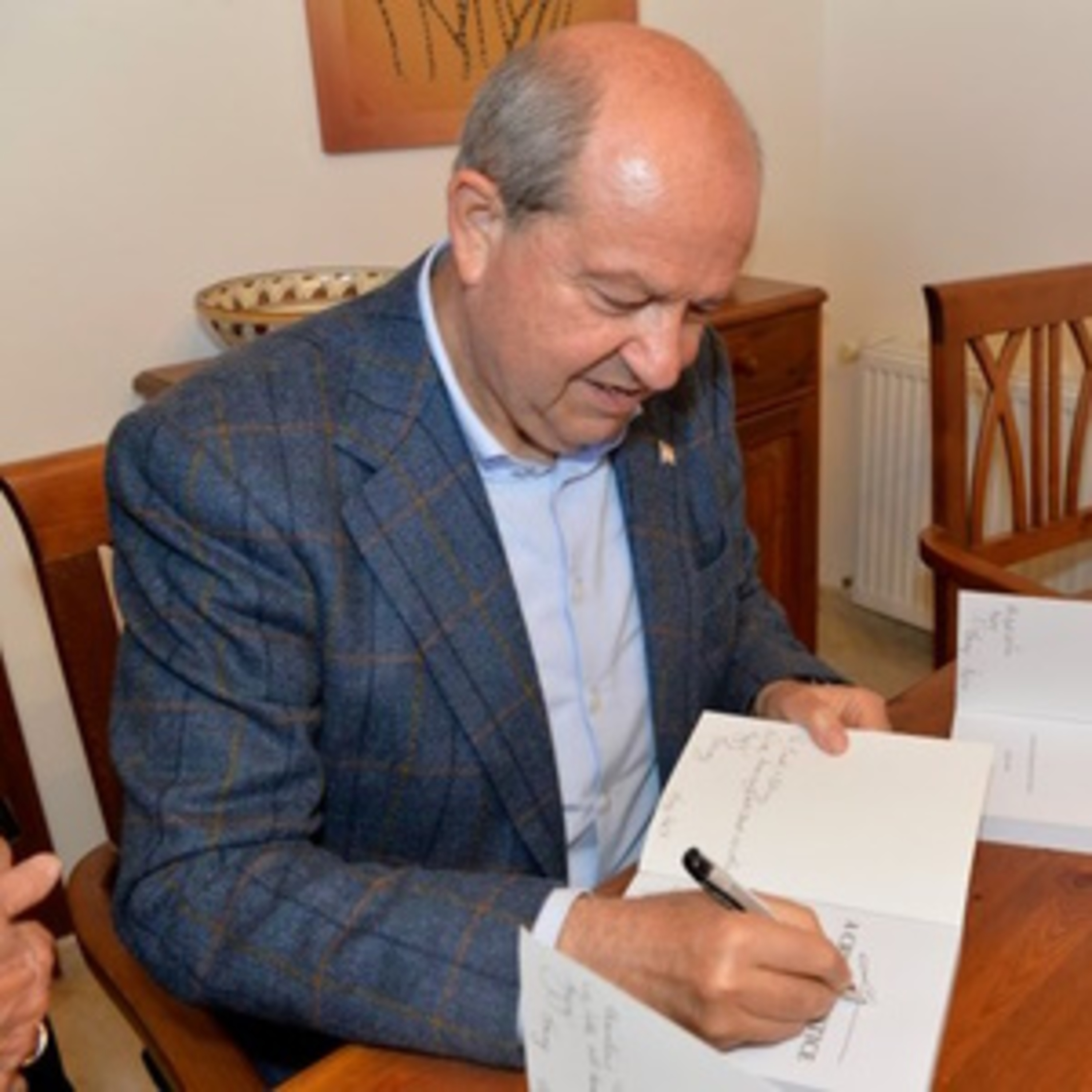 President Ersin Tatar Girne book signing of “A Cry for Justice”