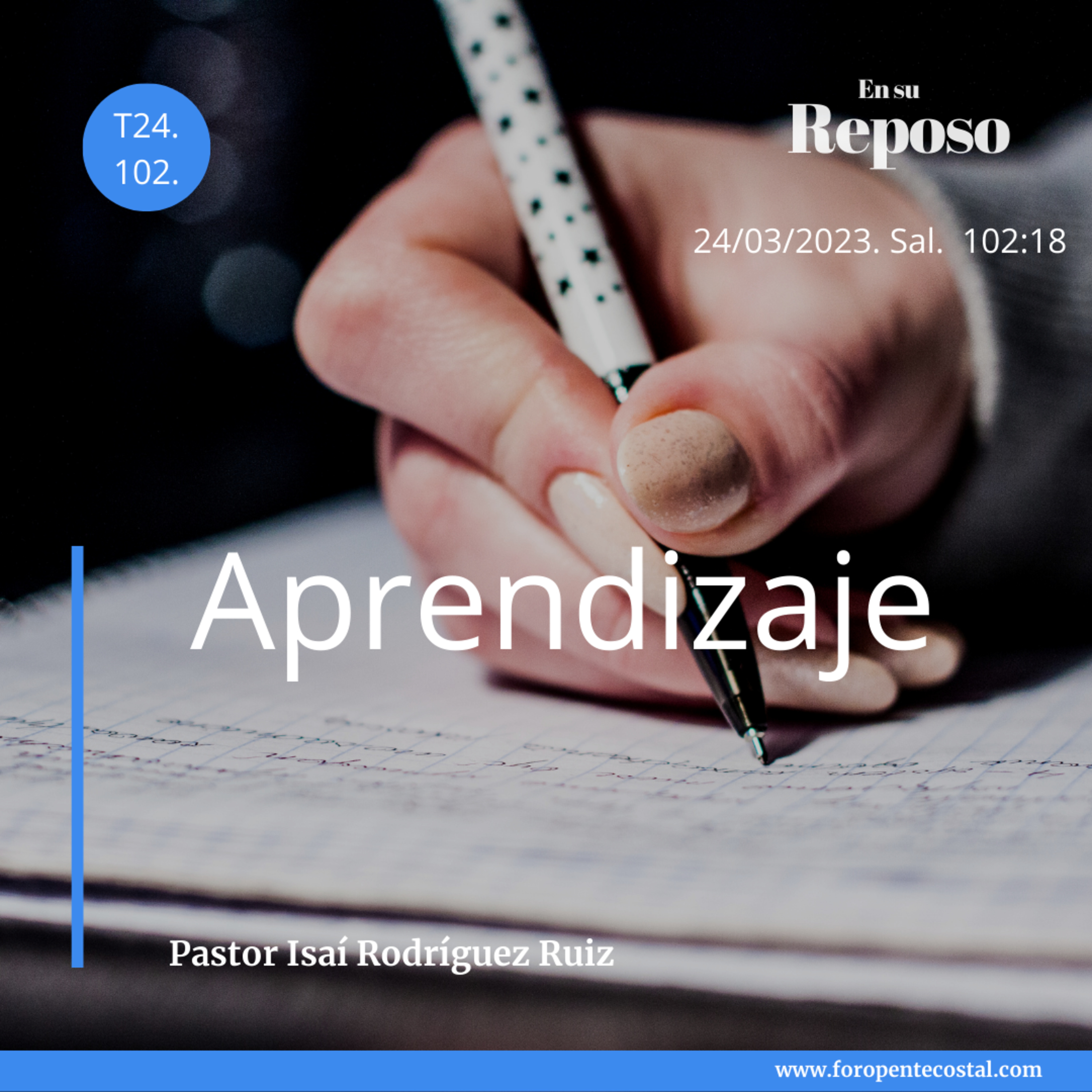 En su reposo, con el pastor Isaí Rodríguez Ruiz