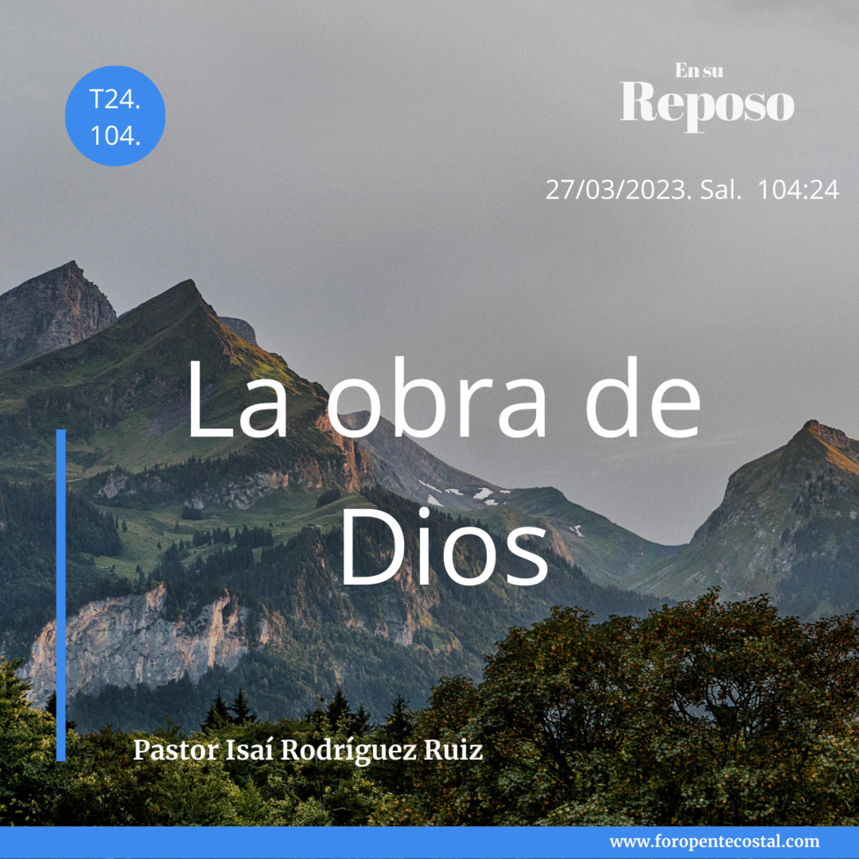 En su reposo, con el pastor Isaí Rodríguez Ruiz