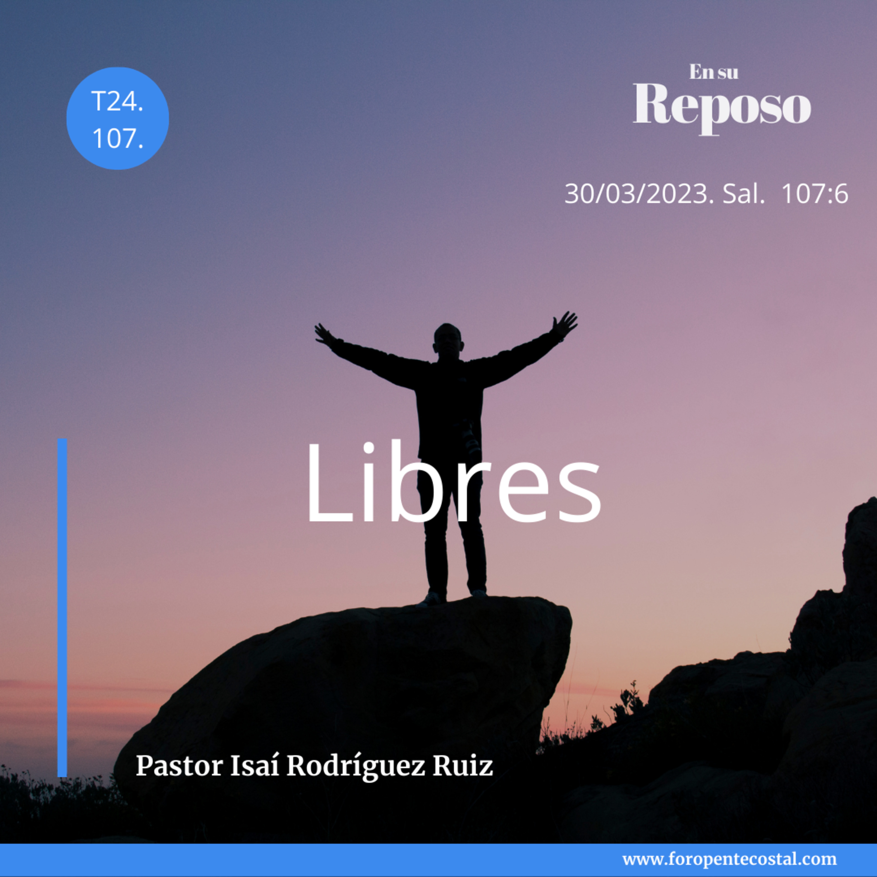En su reposo, con el pastor Isaí Rodríguez Ruiz
