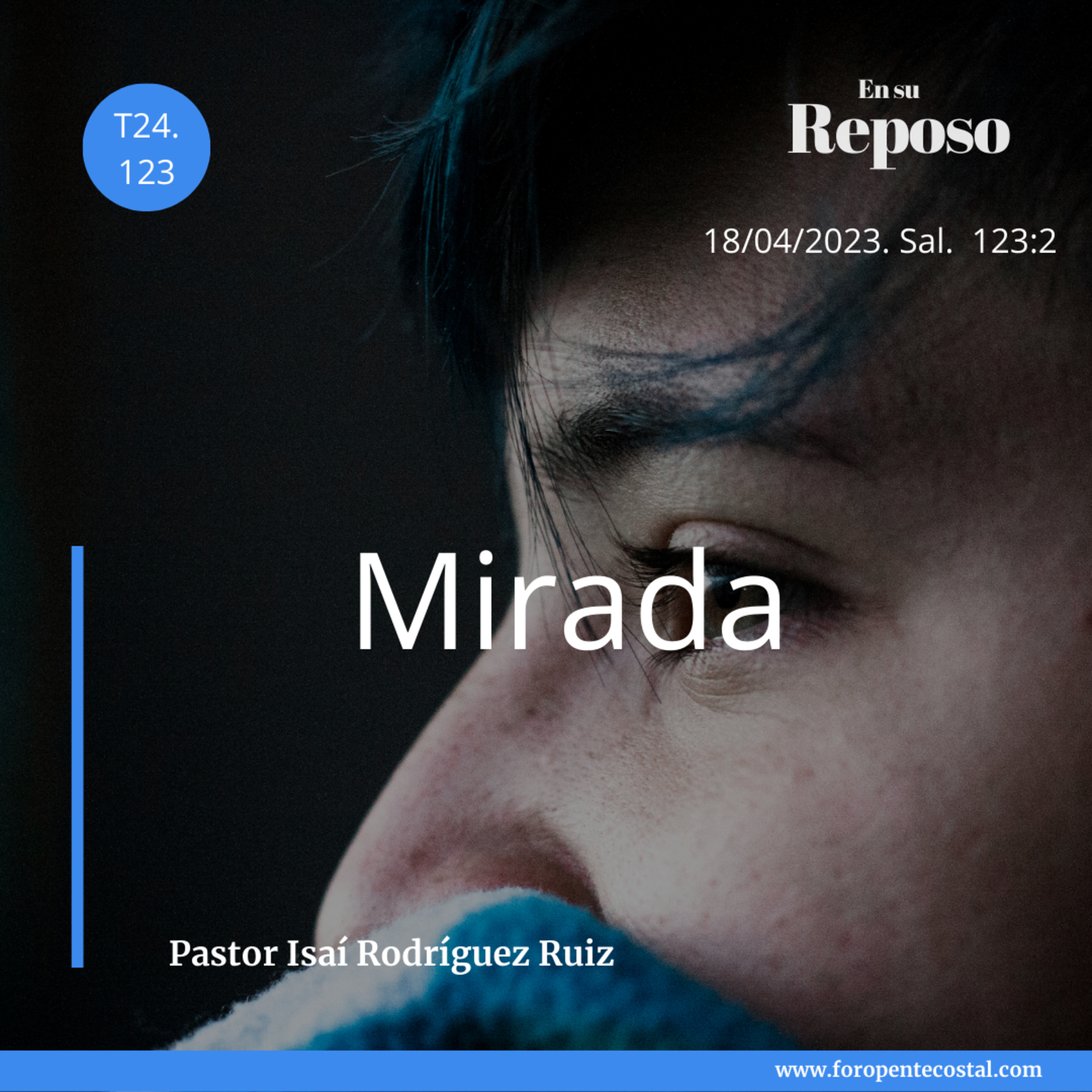 En su reposo, con el pastor Isaí Rodríguez Ruiz