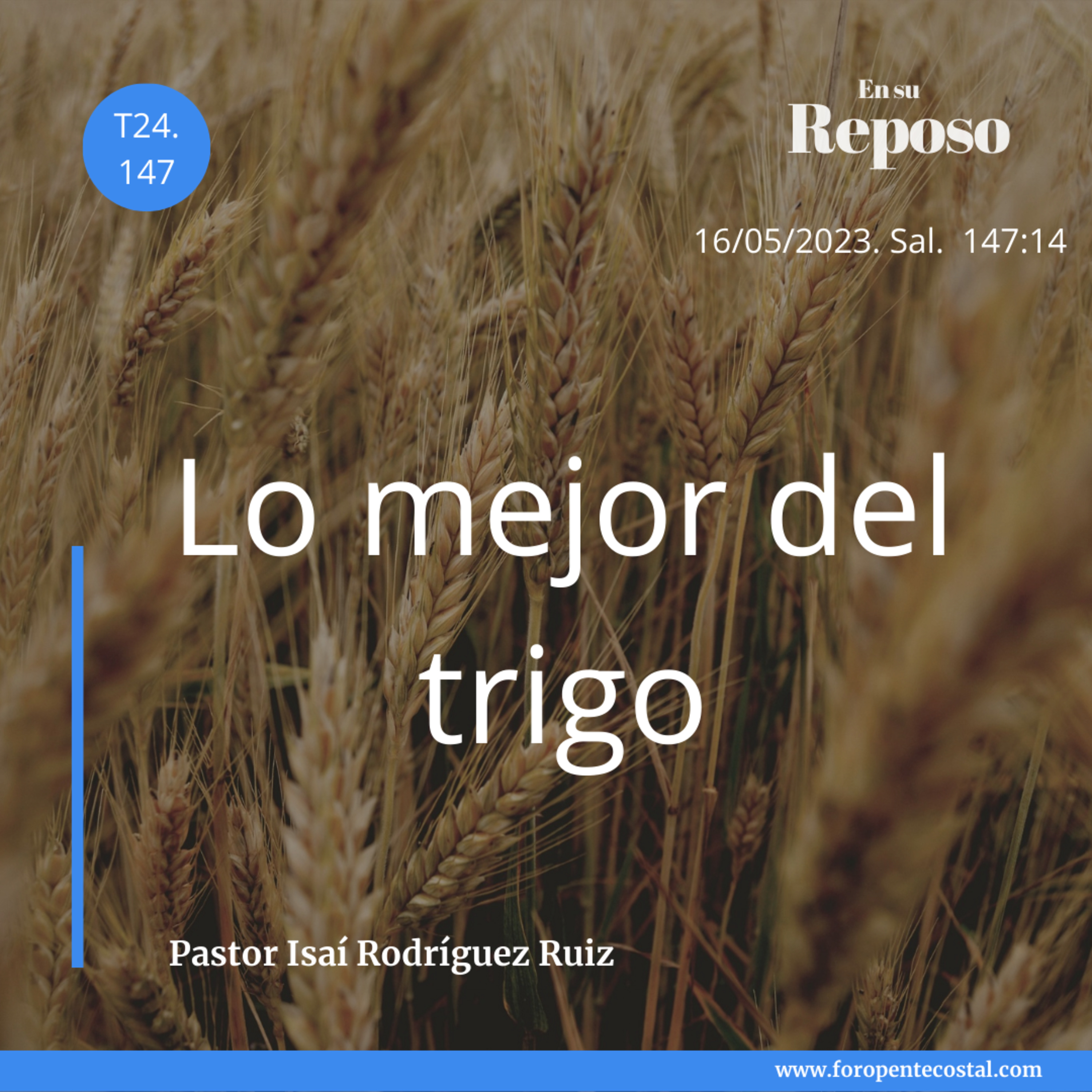 En su reposo, con el pastor Isaí Rodríguez Ruiz