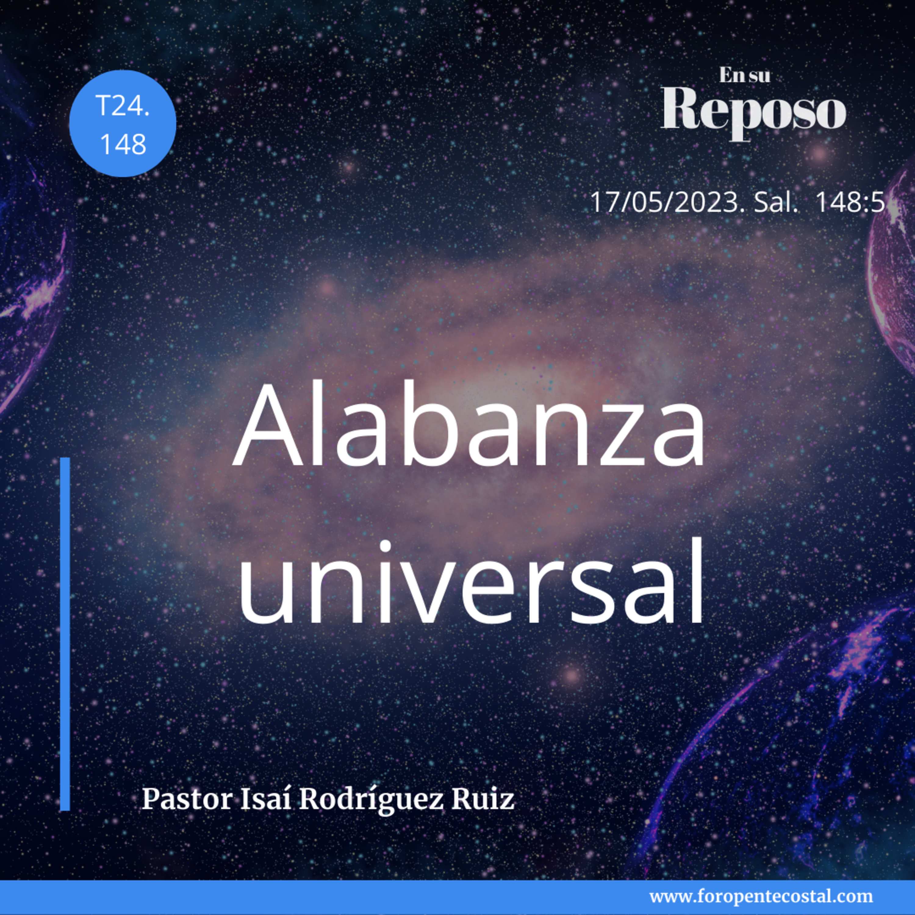 En su reposo, con el pastor Isaí Rodríguez Ruiz