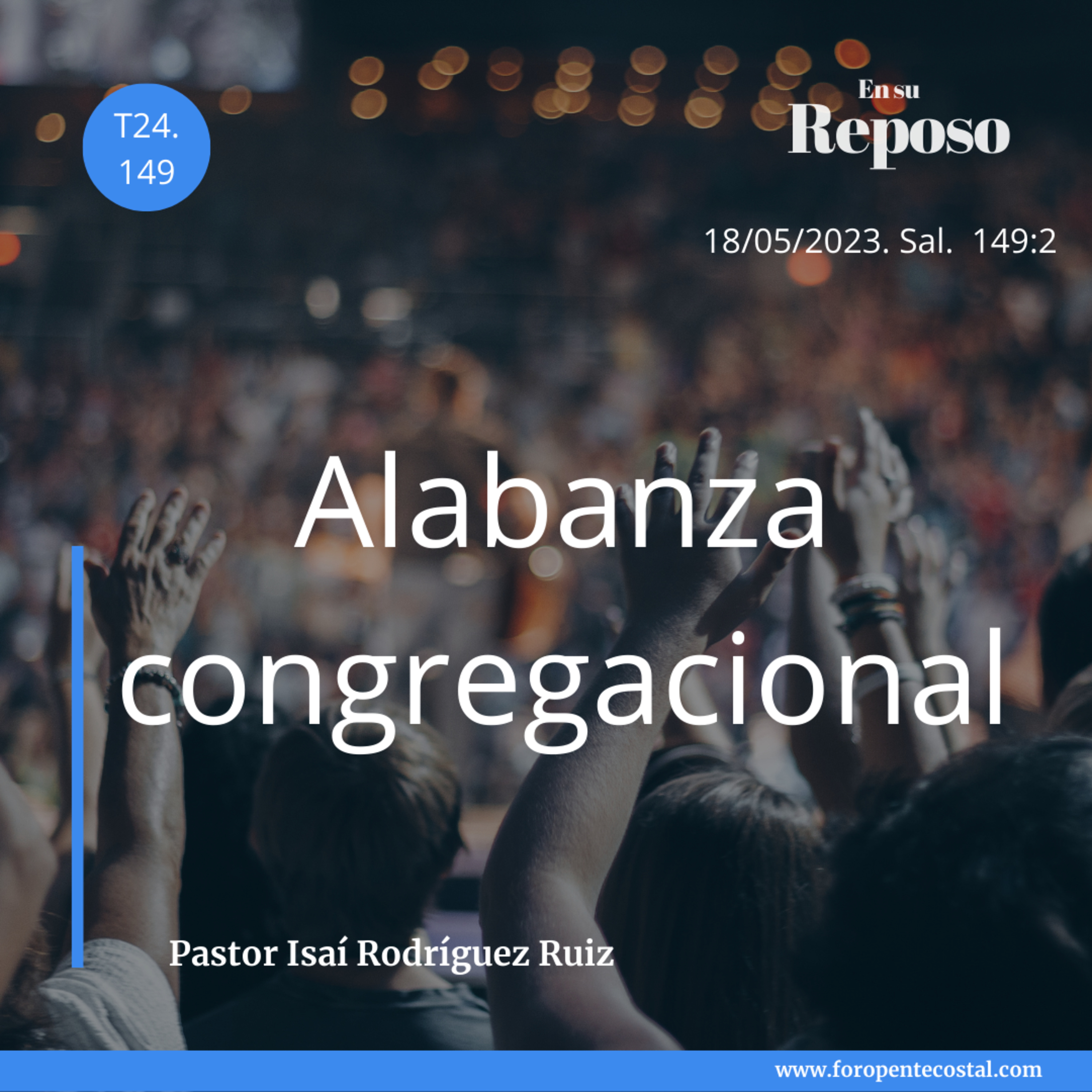 En su reposo, con el pastor Isaí Rodríguez Ruiz