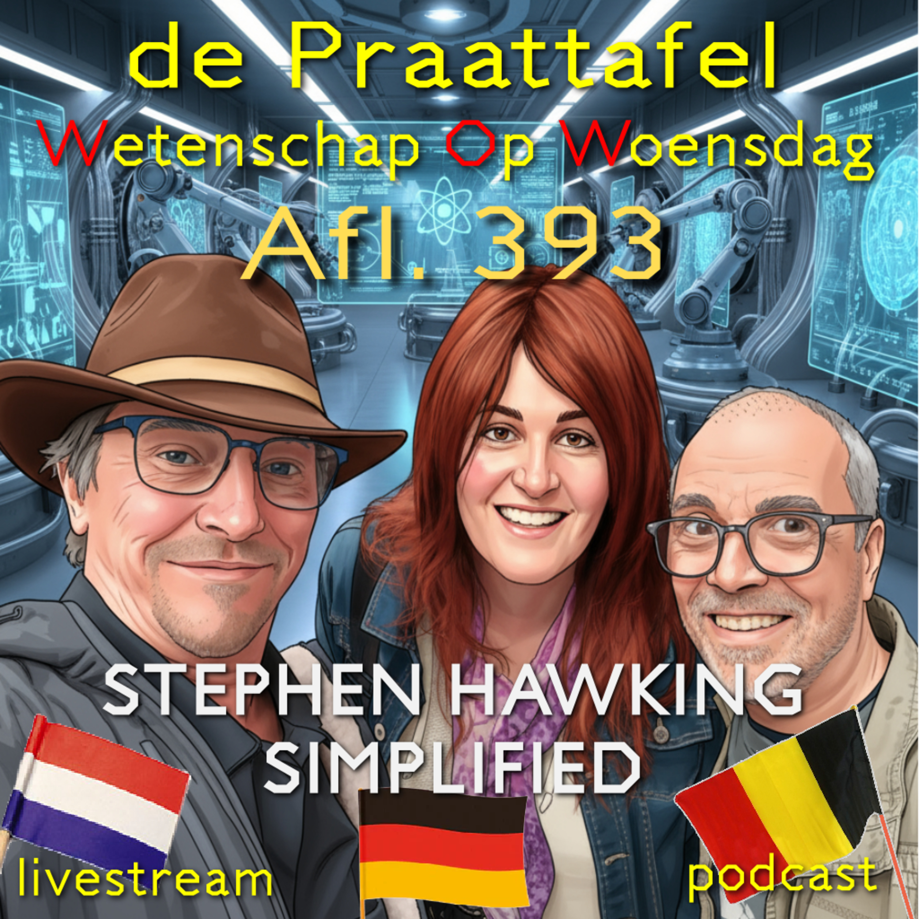 Afl. 393: Stephen Hawking simplified episode artwork