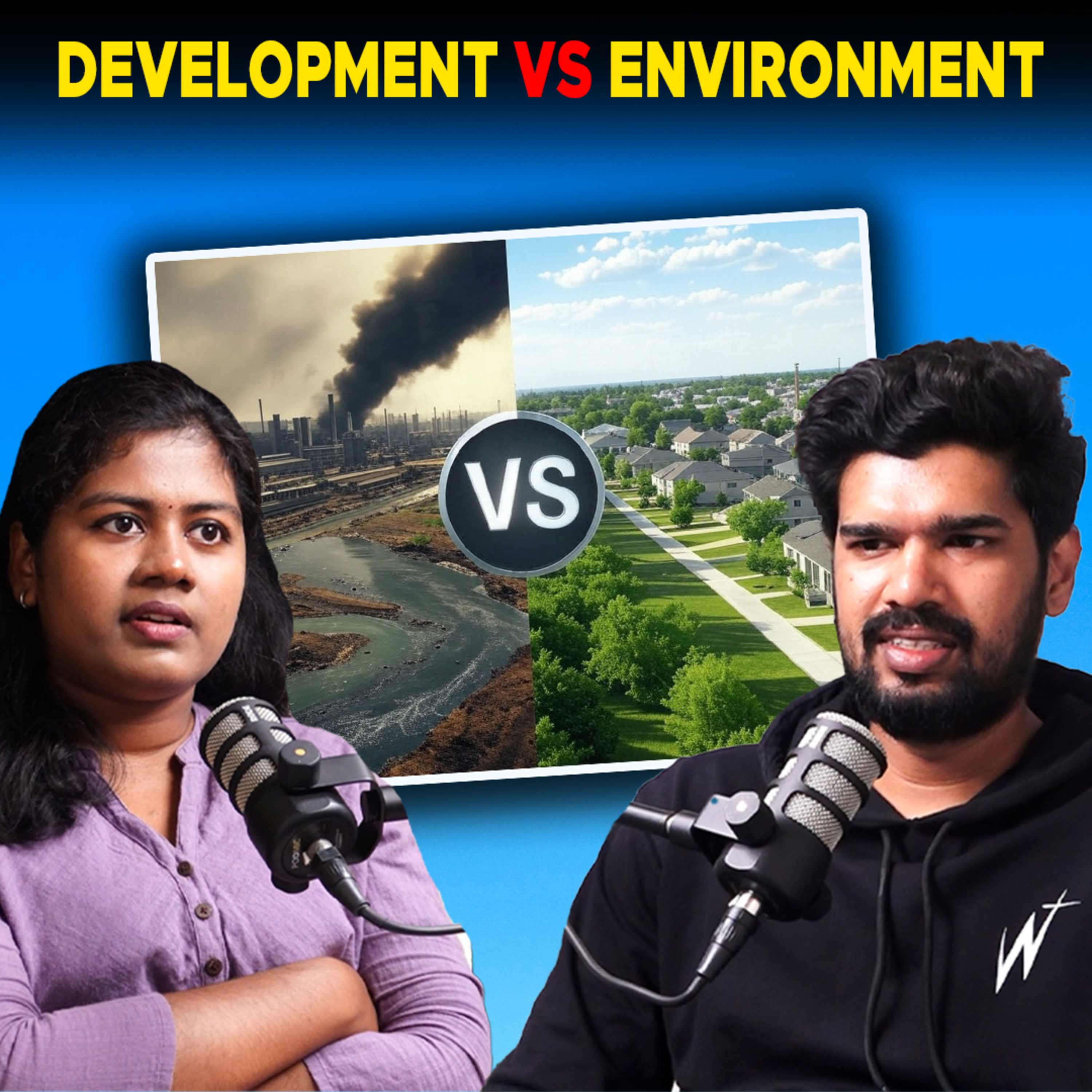 cover of episode The True Cost of Progress: Development vs. Environment !! | Tamil podcast | Binesha | climate change