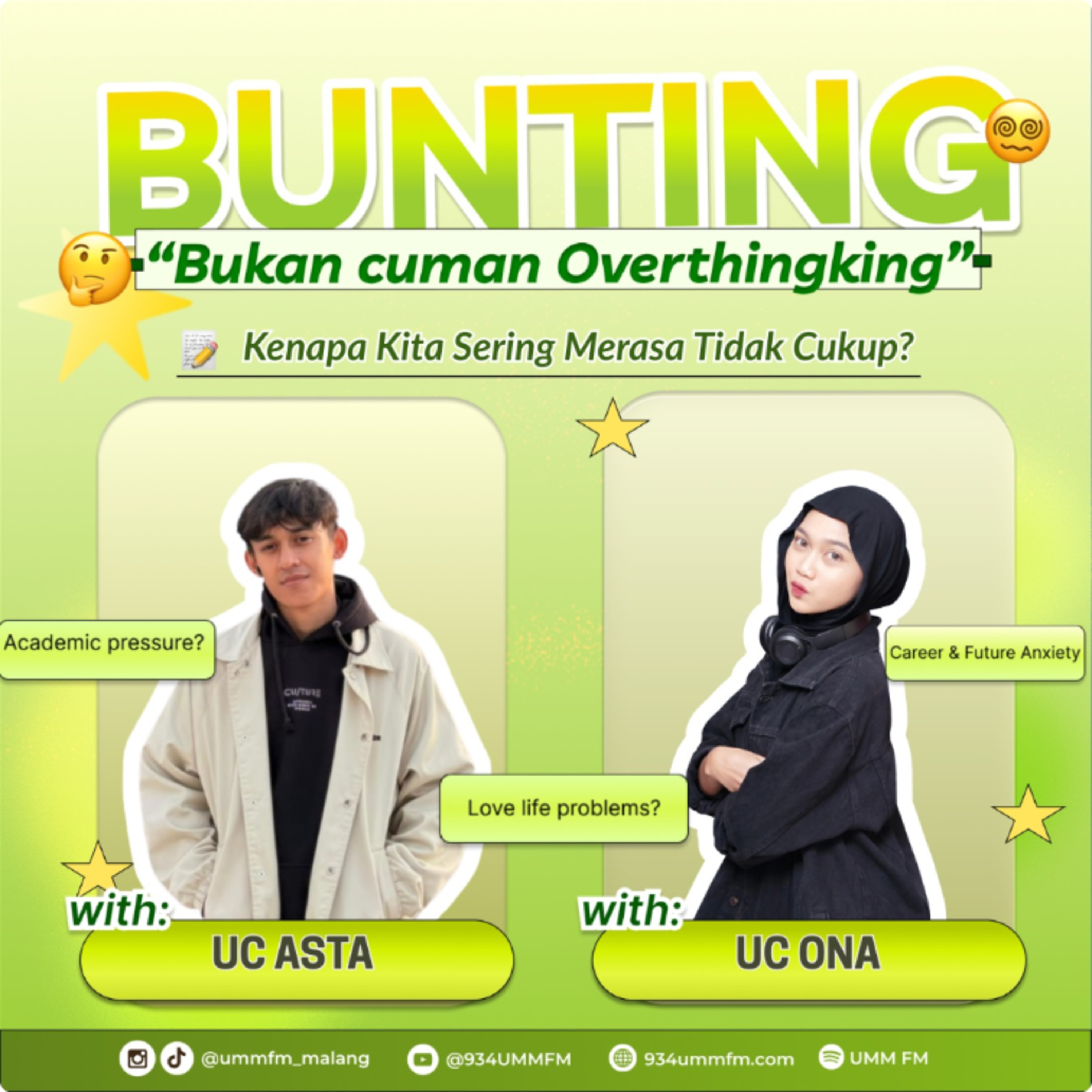 EPS 60 | BUNTING: Bukan Cuma Overthinking Eps 3 | Kenapa Kita Sering Merasa Tidak Cukup? episode artwork