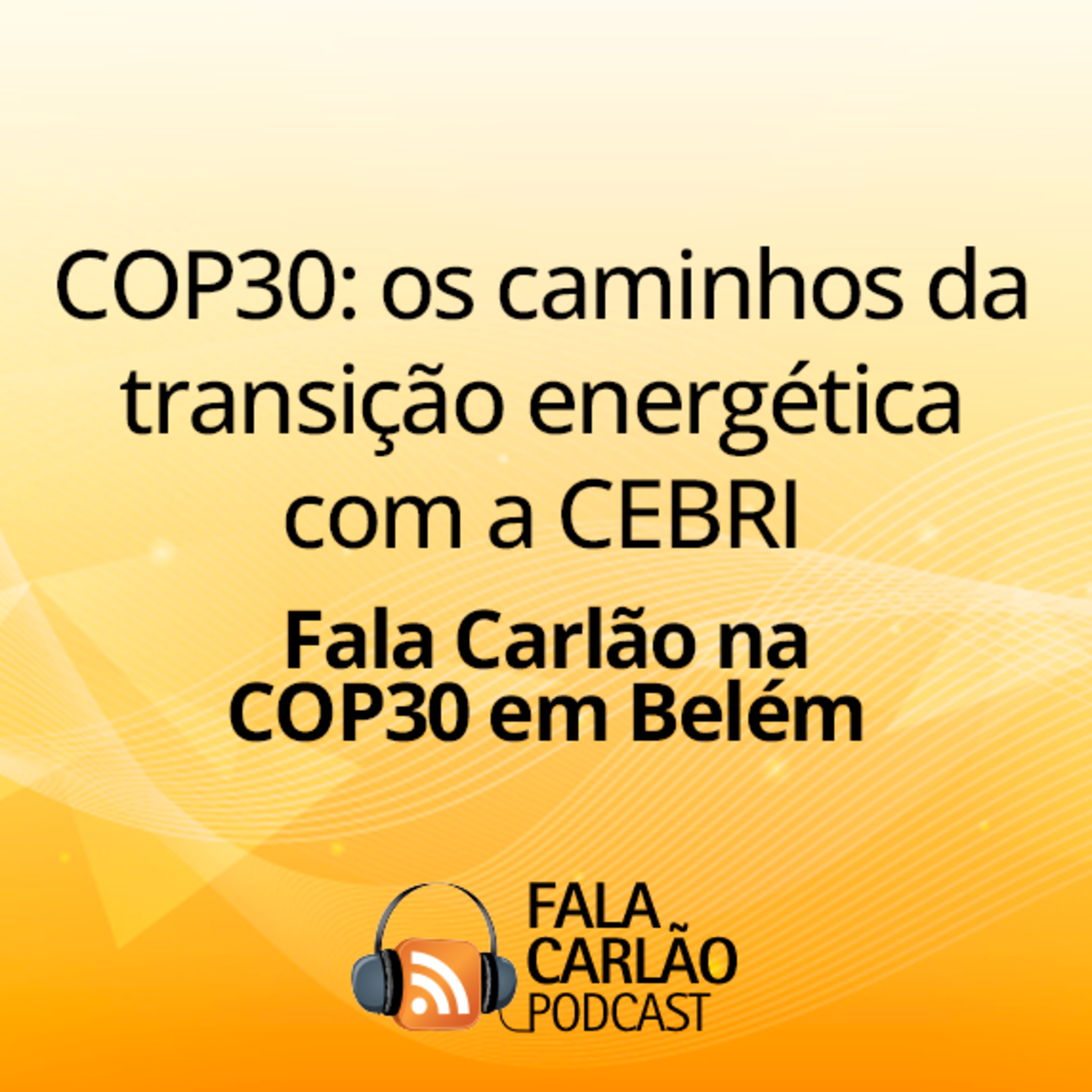 COP30: os caminhos da transição energética com a CEBRI | Fala Carlão  episode artwork
