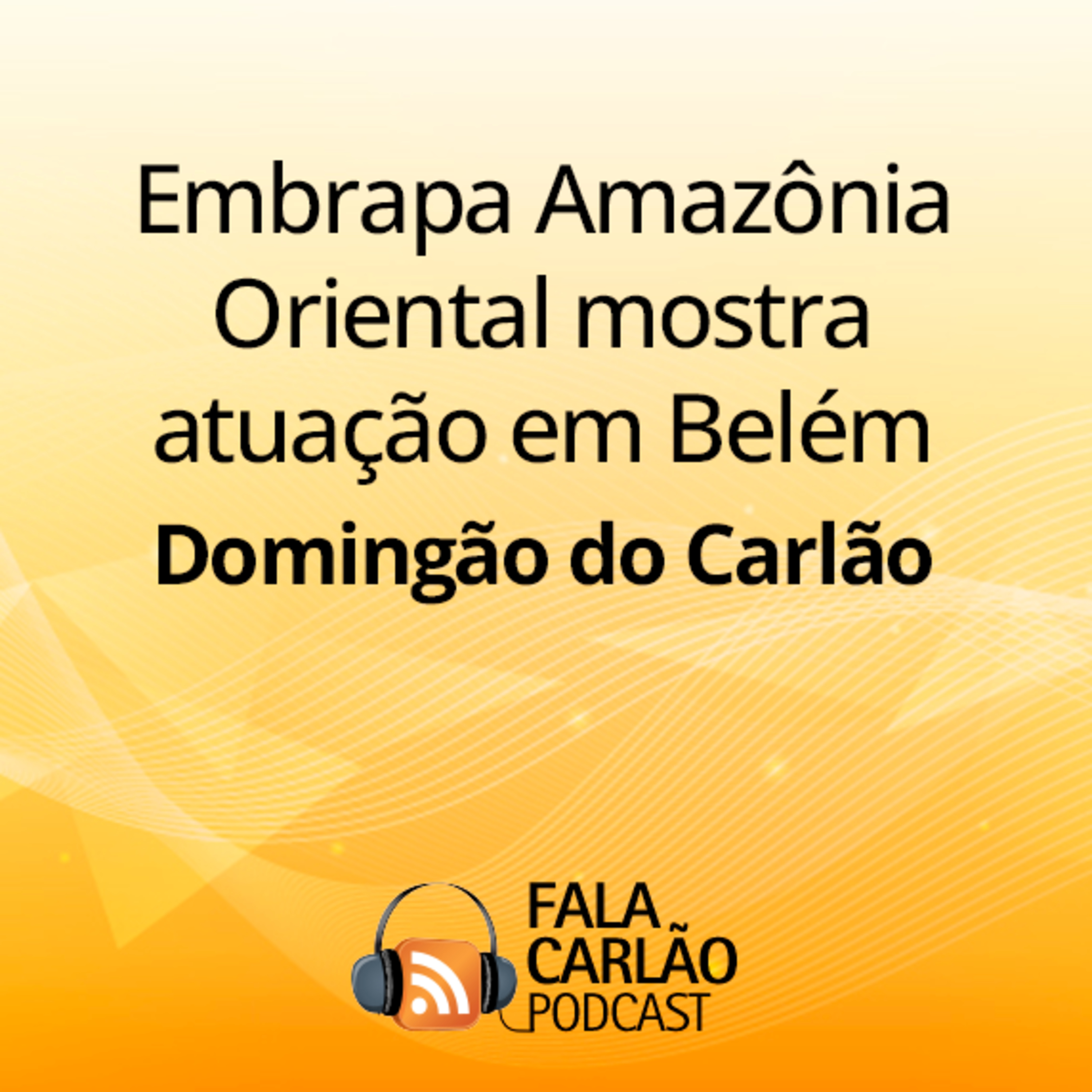 Embrapa Amazônia Oriental mostra atuação em Belém | Domingão do Carlão  episode artwork