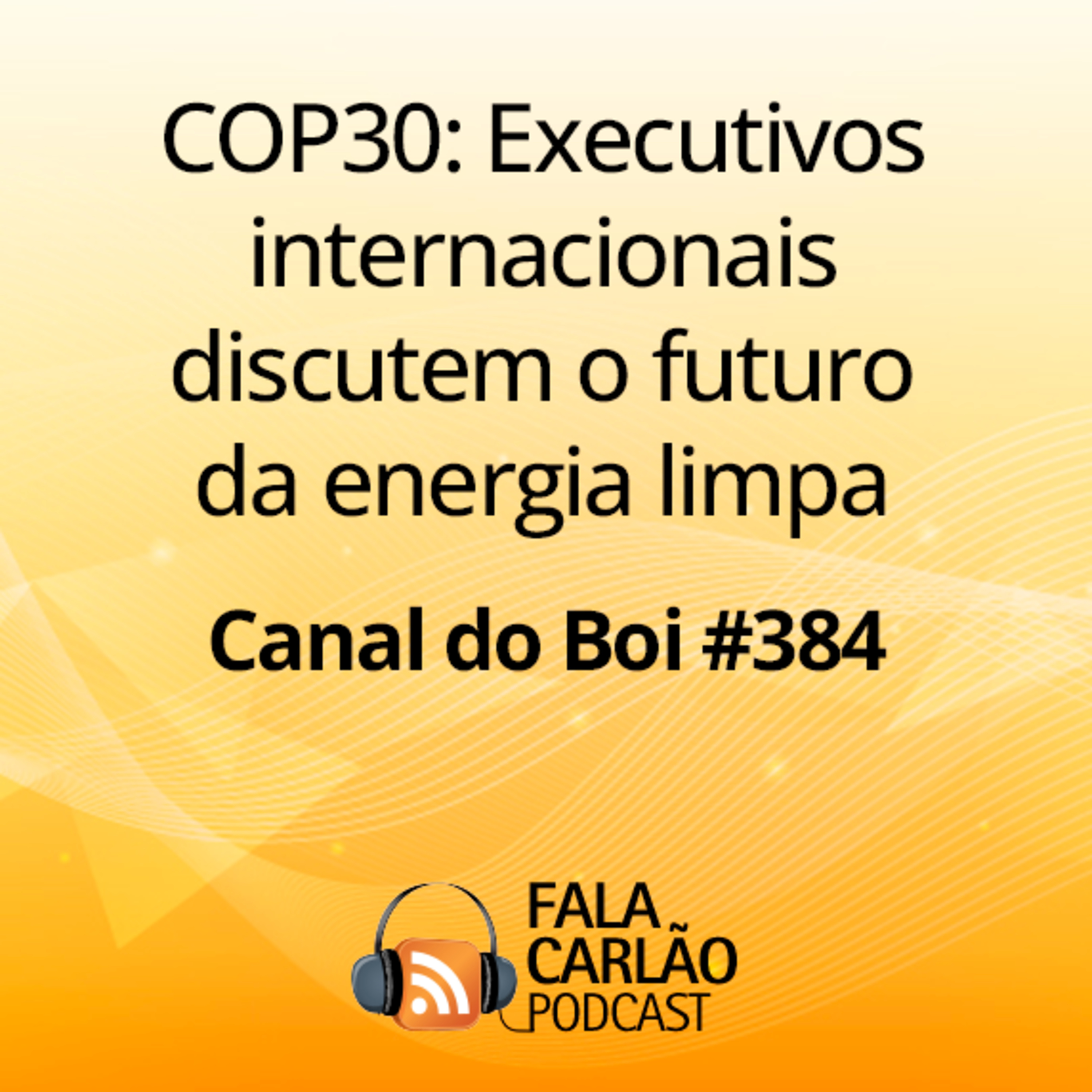 COP30: Executivos internacionais discutem o futuro da energia limpa | Canal do Boi #384  episode artwork