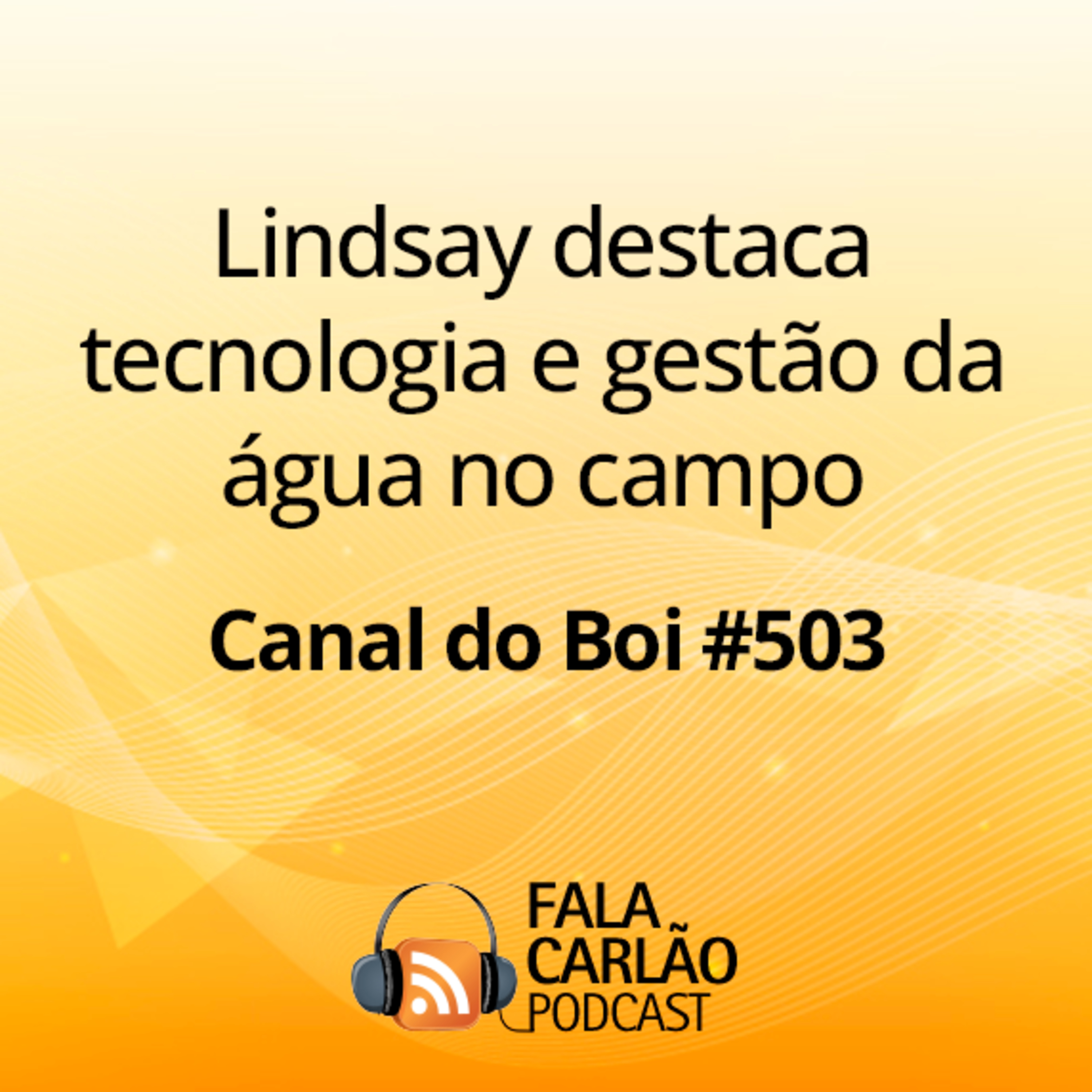 Lindsay destaca tecnologia e gestão da água no campo | Canal do Boi #503 episode artwork