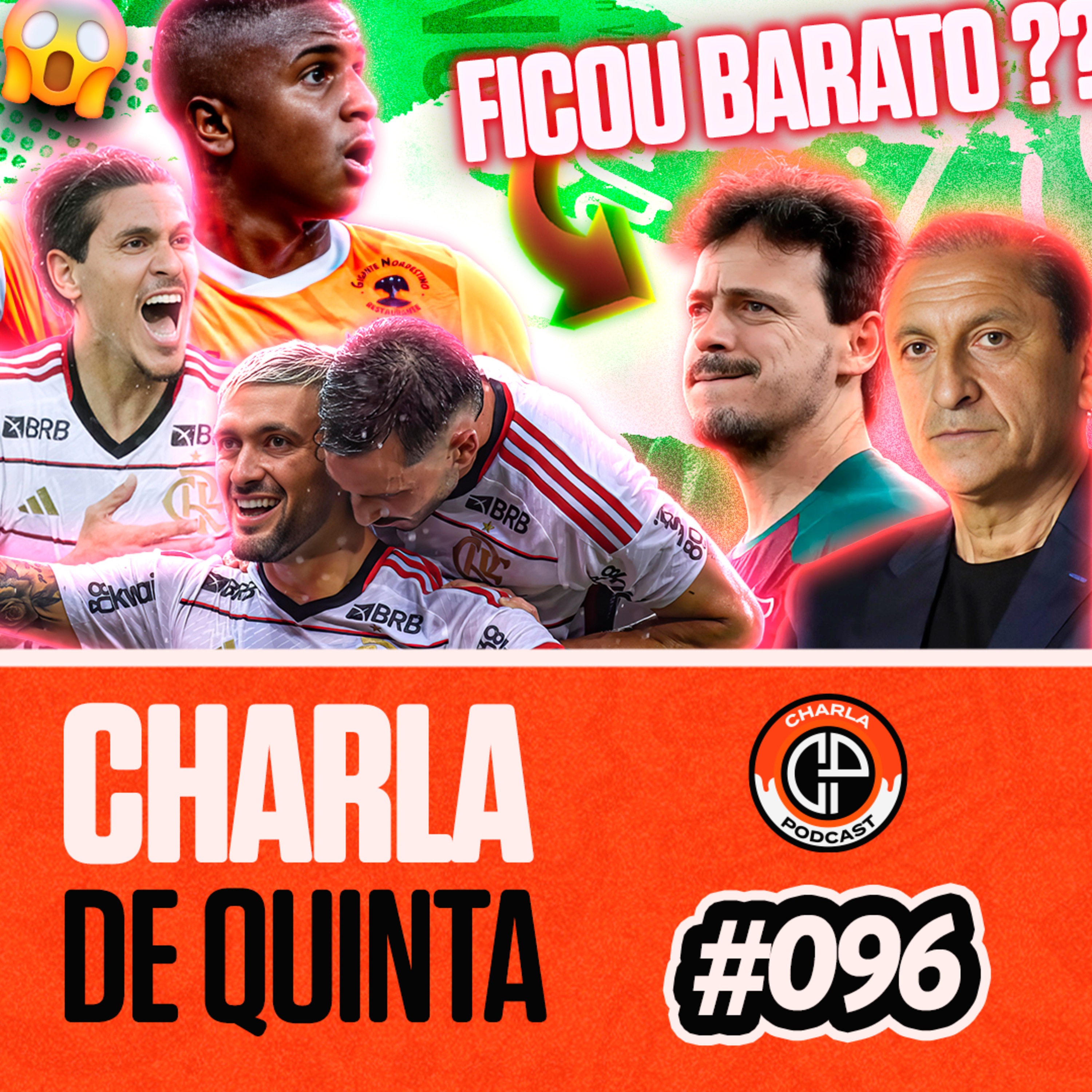 FLAMENGO AMASSA O FLUMINENSE! VASCO ARRANCA EMPATE DO NOVA IGUAÇU! - CHARLA DE QUINTA #096