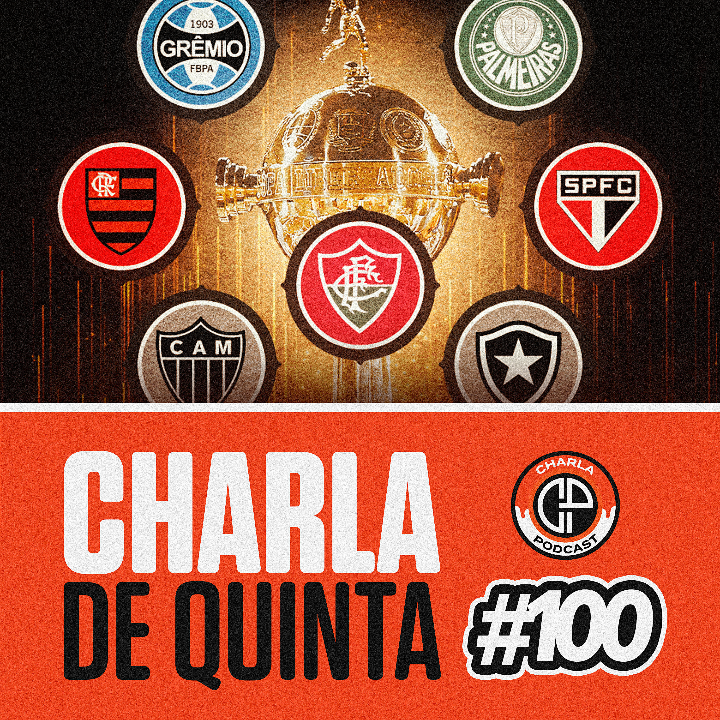 SORTEIO DA LIBERTADORES AO VIVO! GRUPO DA MORTE COM OS CARIOCAS? - CHARLA DE QUINTA #100