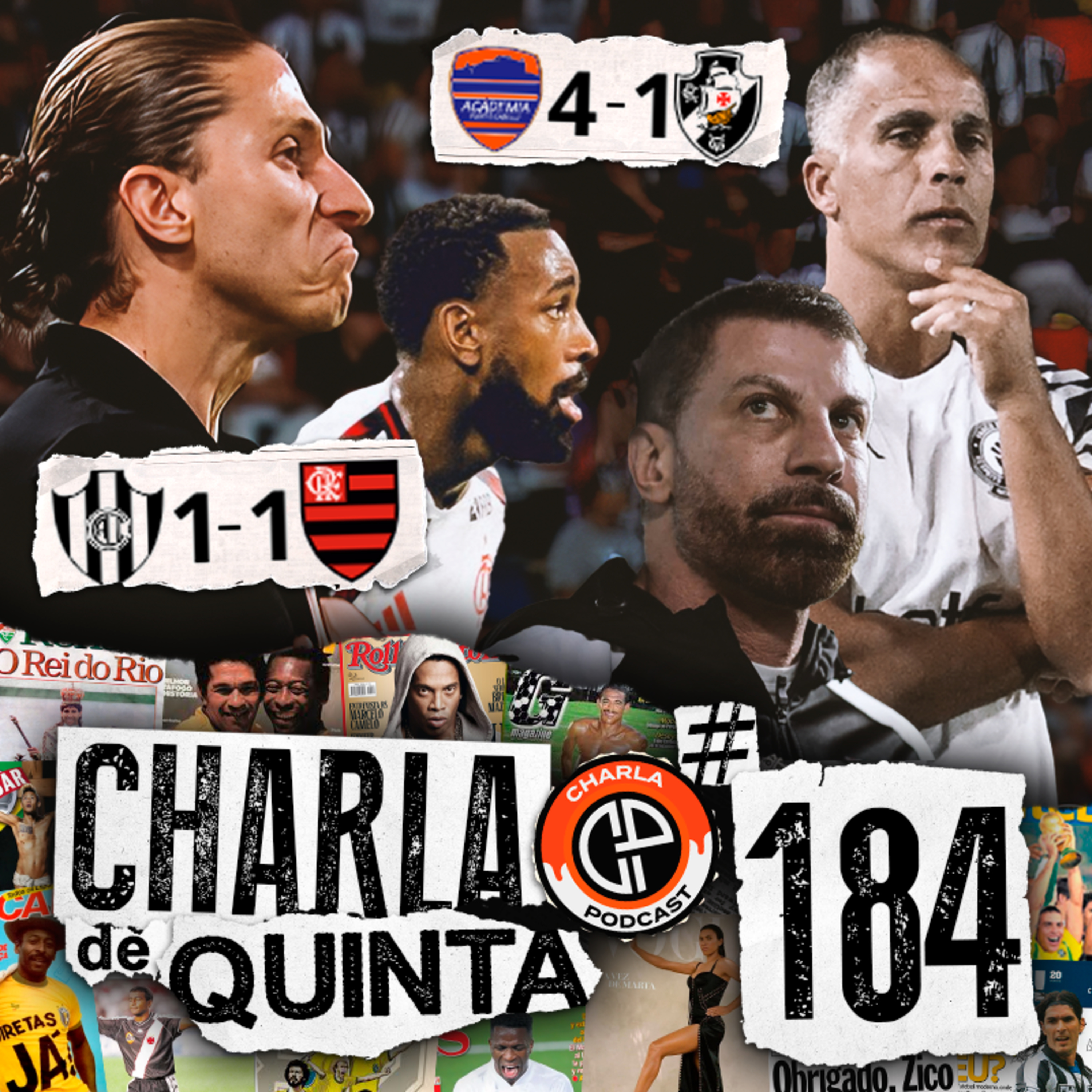 FLAMENGO EMPATA E SE COMPLICA NA LIBERTADORES! VASCO SOFRE GOLEADA VEXATÓRIA E ENTRA EM CRISE! - CHARLA DE QUINTA #184