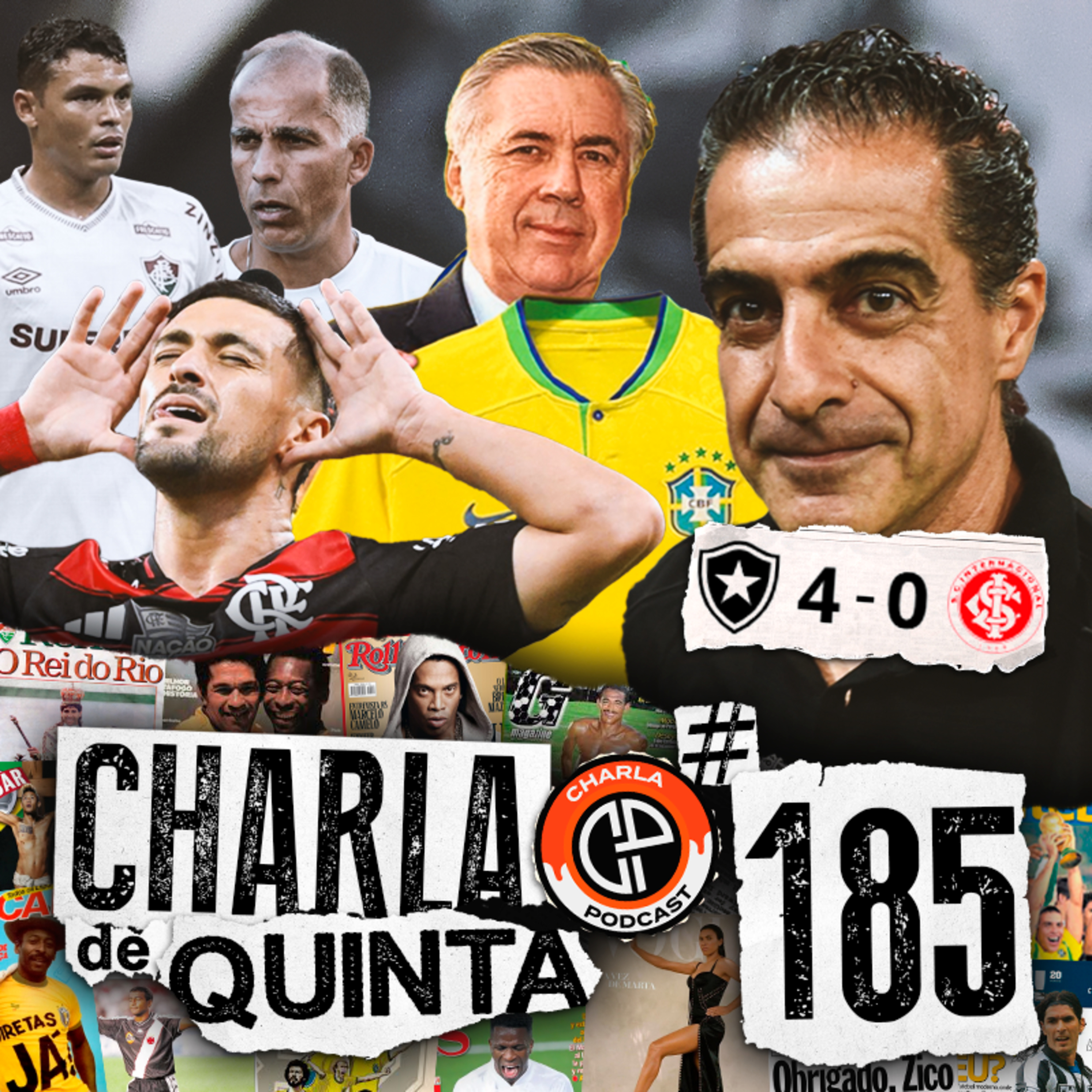 BOTAFOGO GOLEIA! FLAMENGO VENCE O BAHIA! VASCO E FLUMINENSE PERDEM DE VIRADA! ANCELOTTI NA SELEÇÃO! - CHARLA DE QUINTA #185