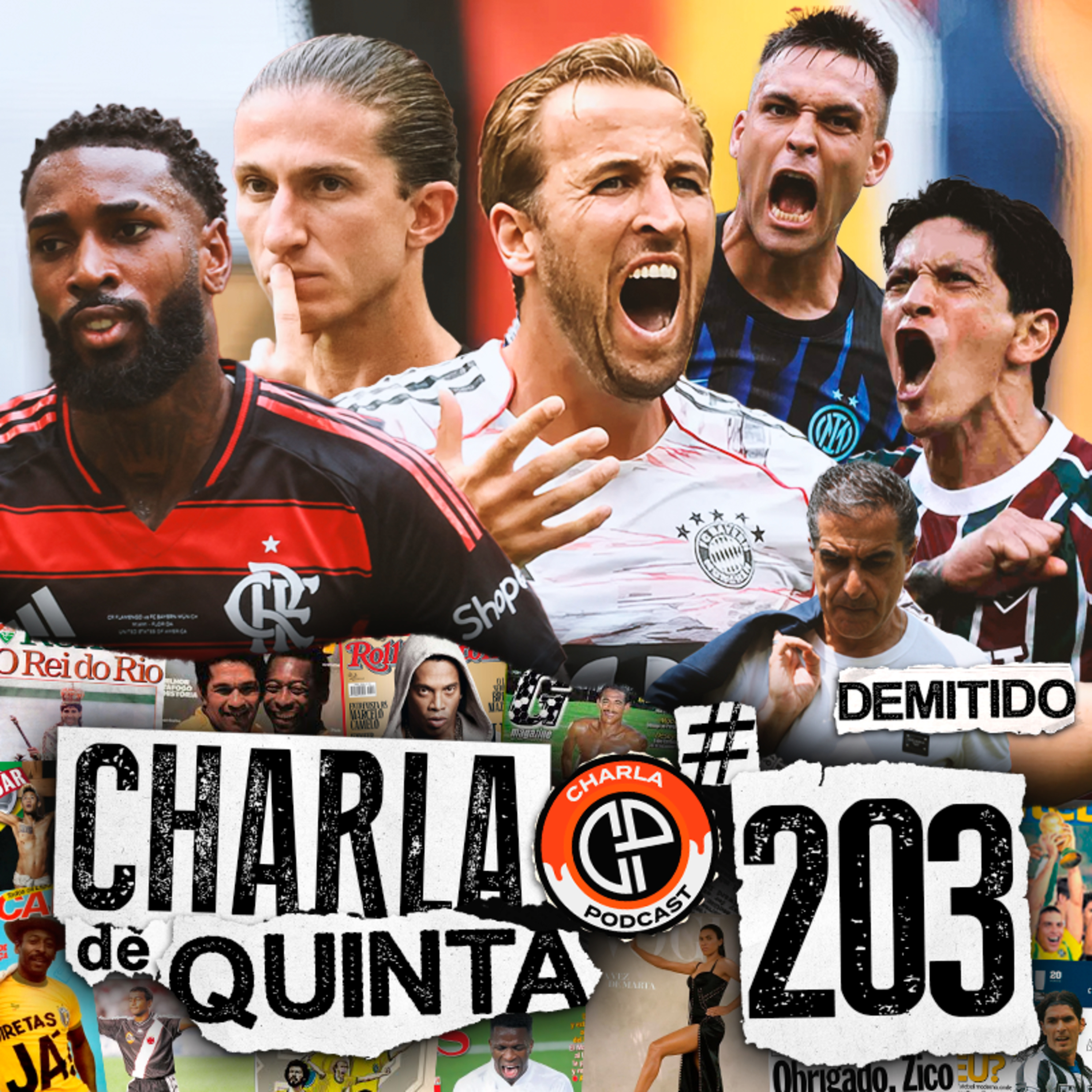 FLAMENGO É ELIMINADO PELO BAYERN! FLU ENFRENTA A INTER DE MILÃO! RENATO PAIVA É DEMITIDO DO BOTAFOGO! - CHARLA DE QUINTA #203