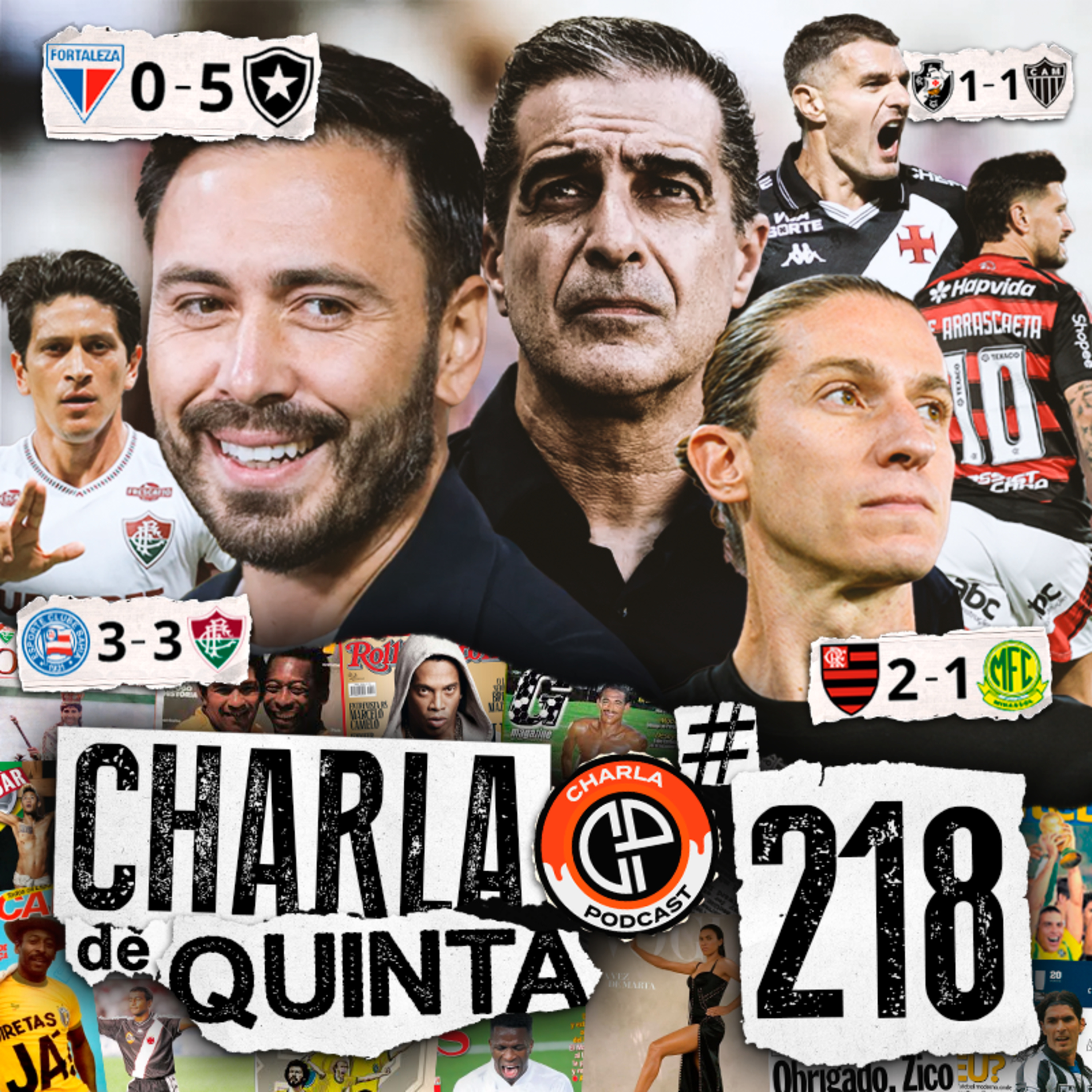 FLAMENGO VENCE E ABRE VANTAGEM NA LIDERANÇA! BOTAFOGO GOLEIA RENATO PAIVA! VASCO E FLU EMPATAM! - CHARLA DE QUINTA #218