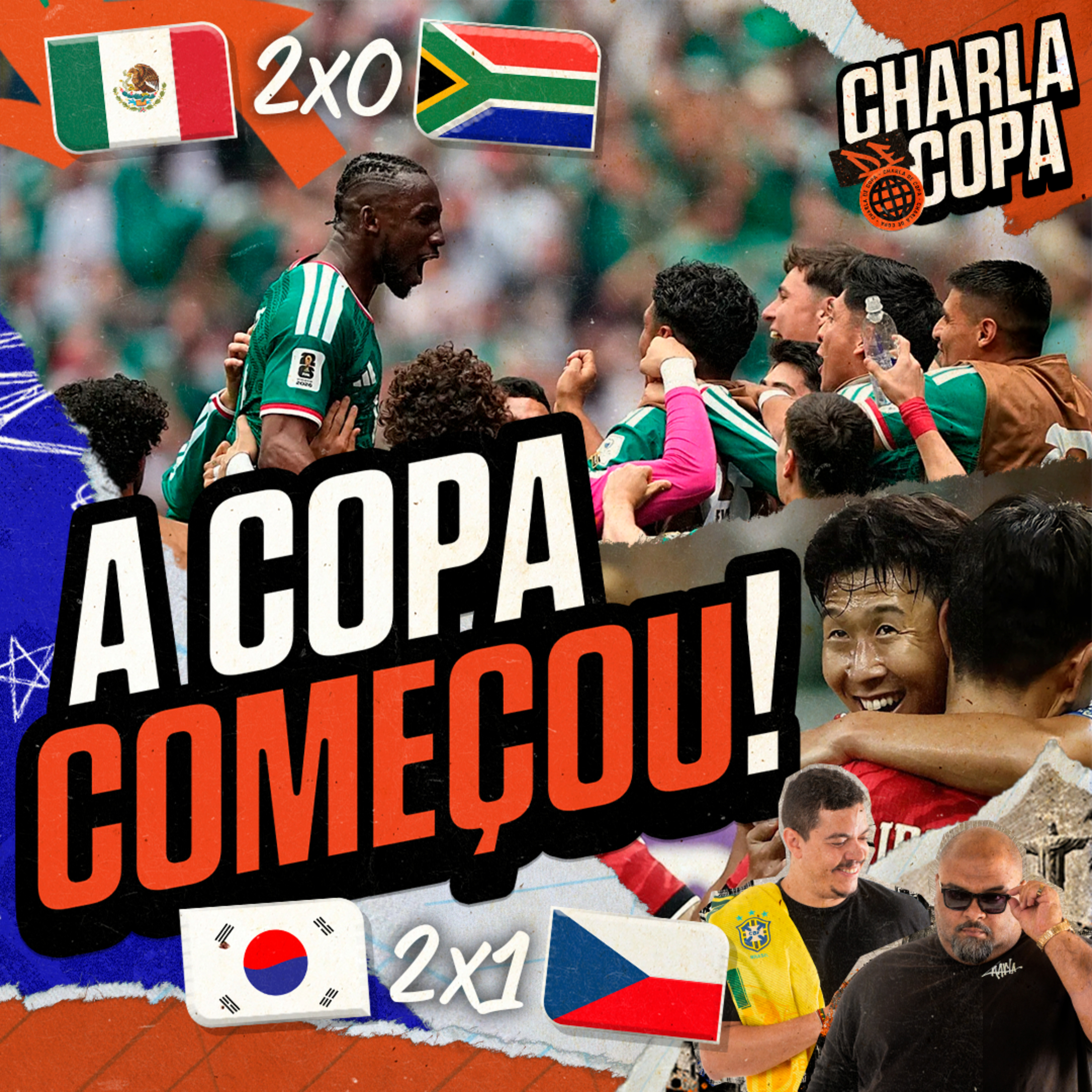 MÉXICO VENCE COM SHOW DE EXPULSÕES DE WILTON PEREIRA SAMPAIO! COREIA FAZ GRANDE JOGO| CHARLA DE COPA #03 episode artwork