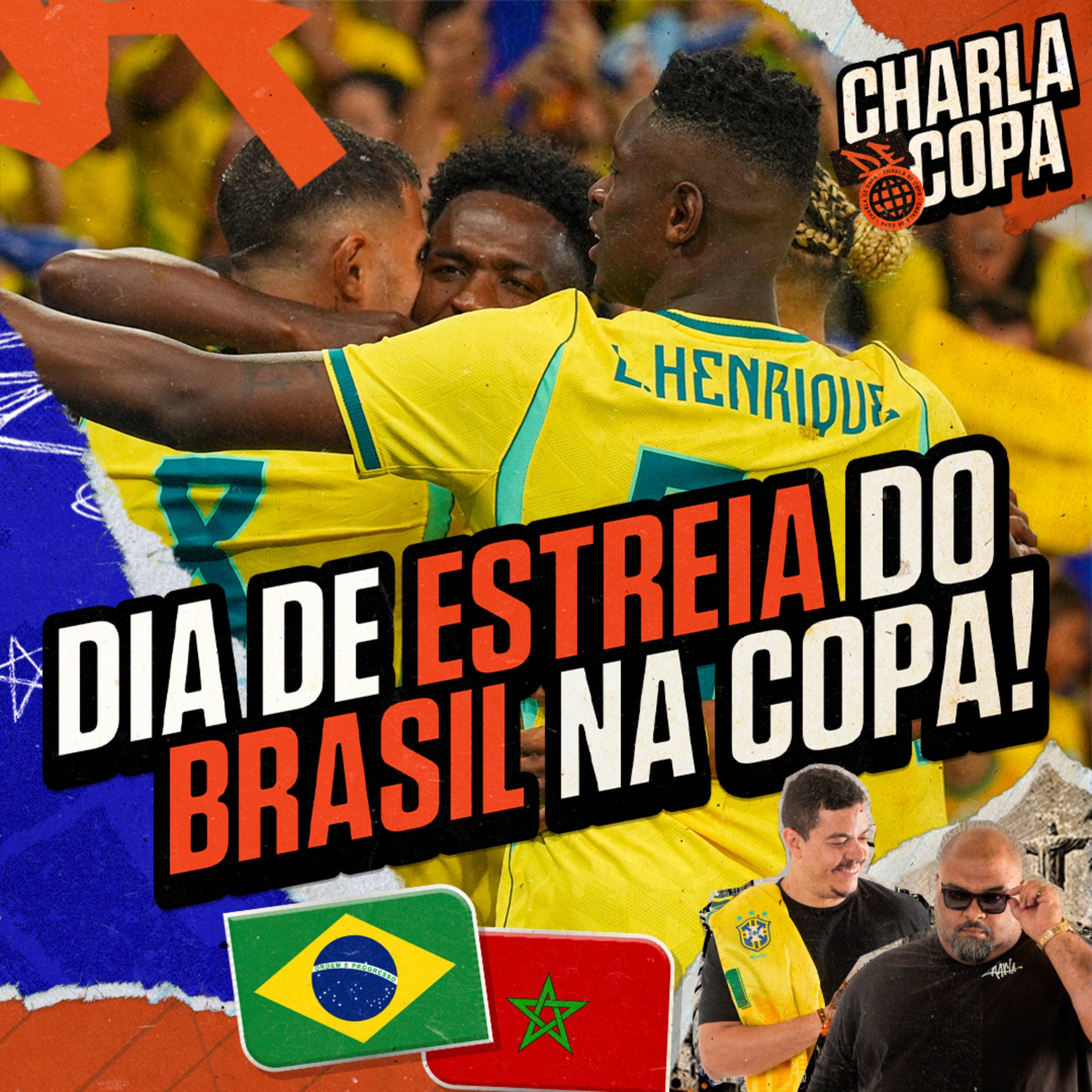 CHEGOU O GRANDE DIA! BRASIL VAI ESTREAR NA COPA DO MUNDO CONTRA MARROCOS | CHARLA DE COPA 04 episode artwork