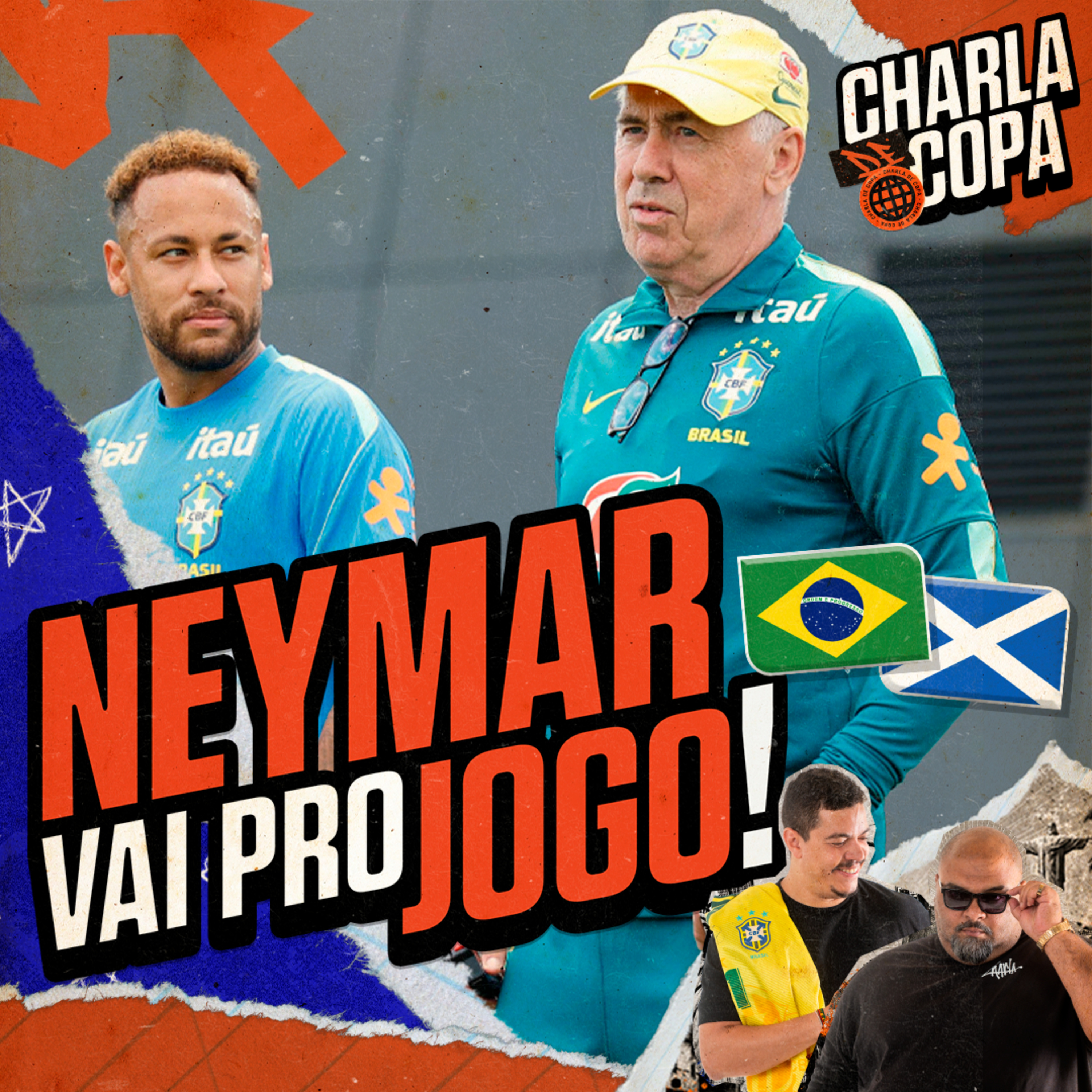 NEYMAR CONFIRMADO NO JOGO CONTRA ESCÓCIA! SELEÇÃO SE PREPARA PRA JOGO DECISIVO | CHARLA DE COPA #12 episode artwork