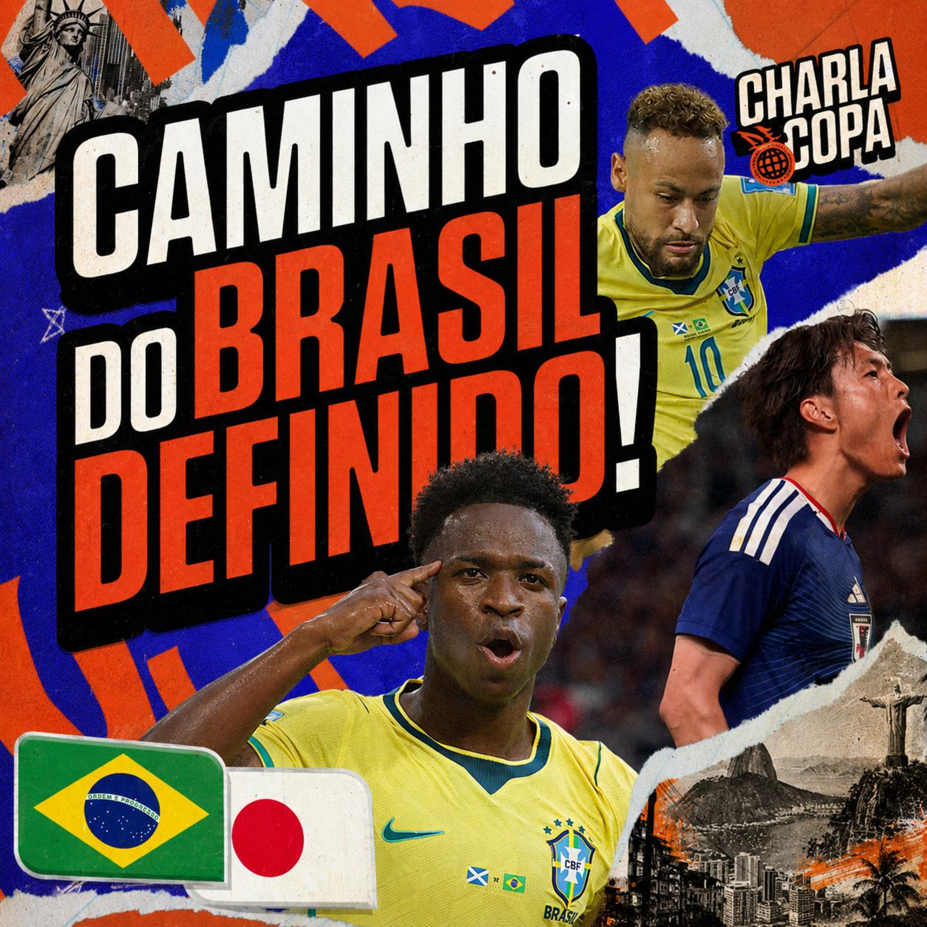 QUEM TEM MEDO DO JAPÃO? BRASIL TEM OBRIGAÇÃO DE PASSAR? VAI COMEÇAR O MATA-MATA! | CHARLA DE COPA #18 episode artwork