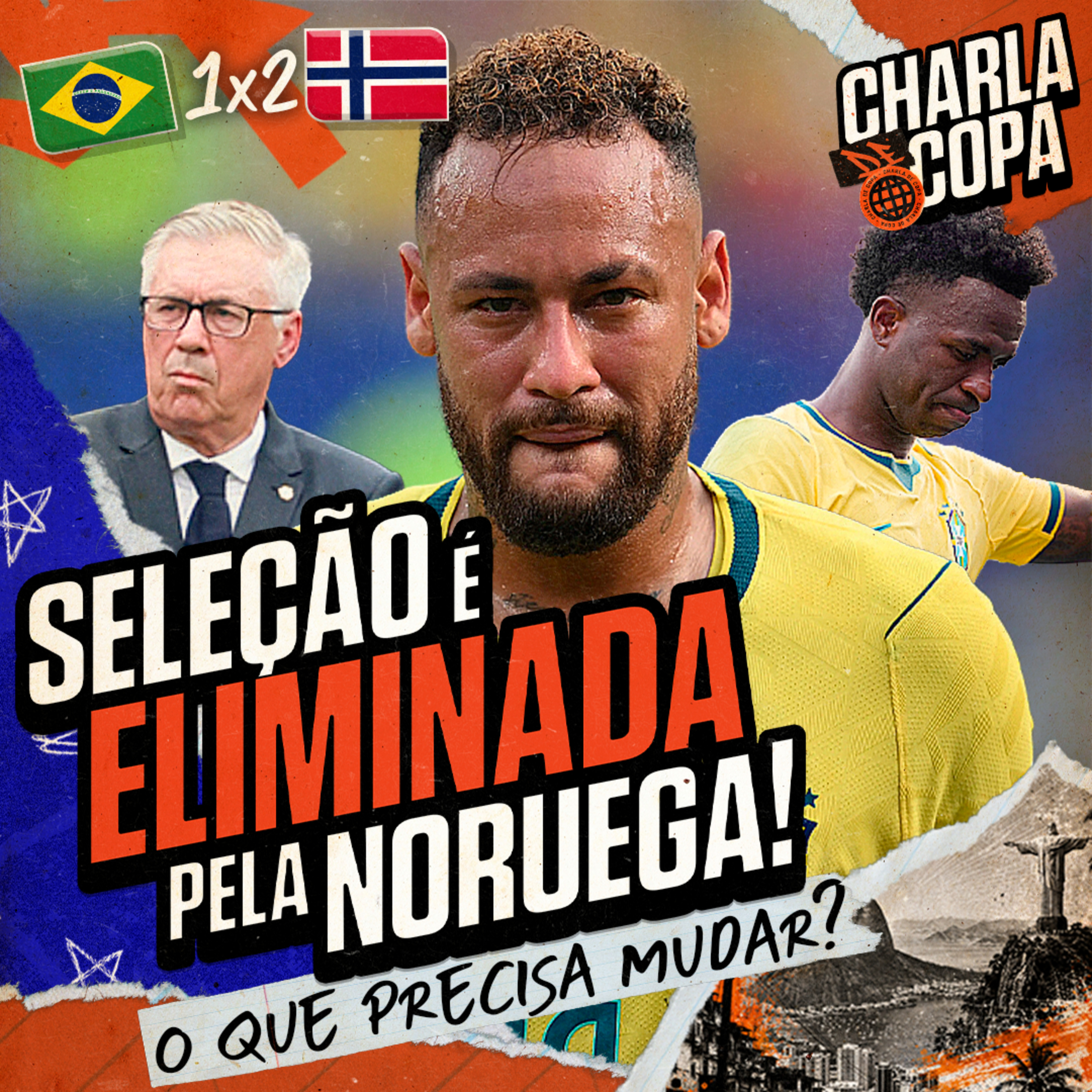 MAIS UM VEXAME! NEYMAR TEM DESPEDIDA MELANCÓLICA E BRASIL ESTÁ FORA DA COPA | CHARLA DE COPA #23 episode artwork