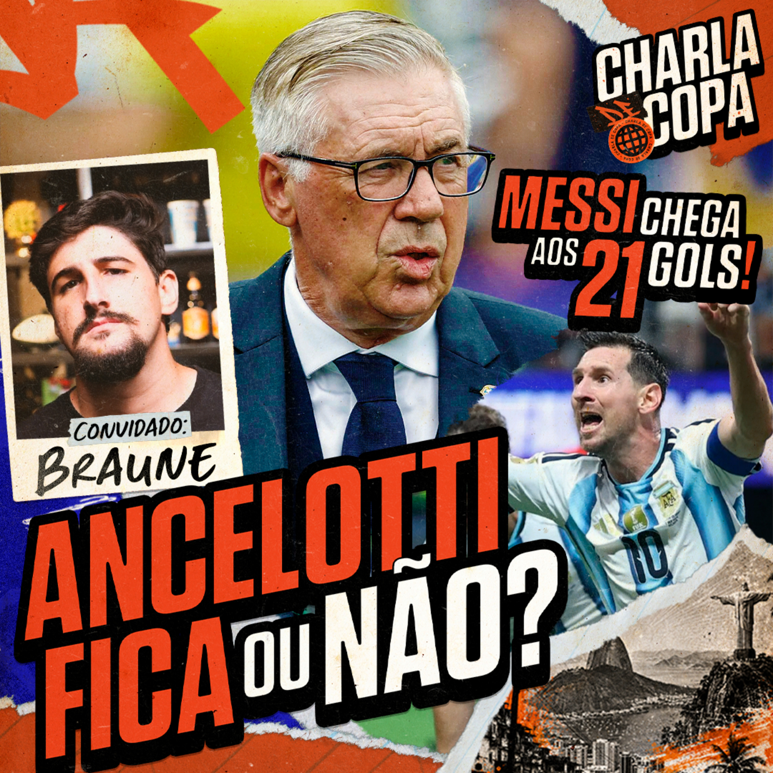 ANCELOTTI DEVE FICAR PRA 2030? QUAL VAI SER O TIME PRA PRÓXIMA COPA? | CHARLA DE COPA #25 episode artwork