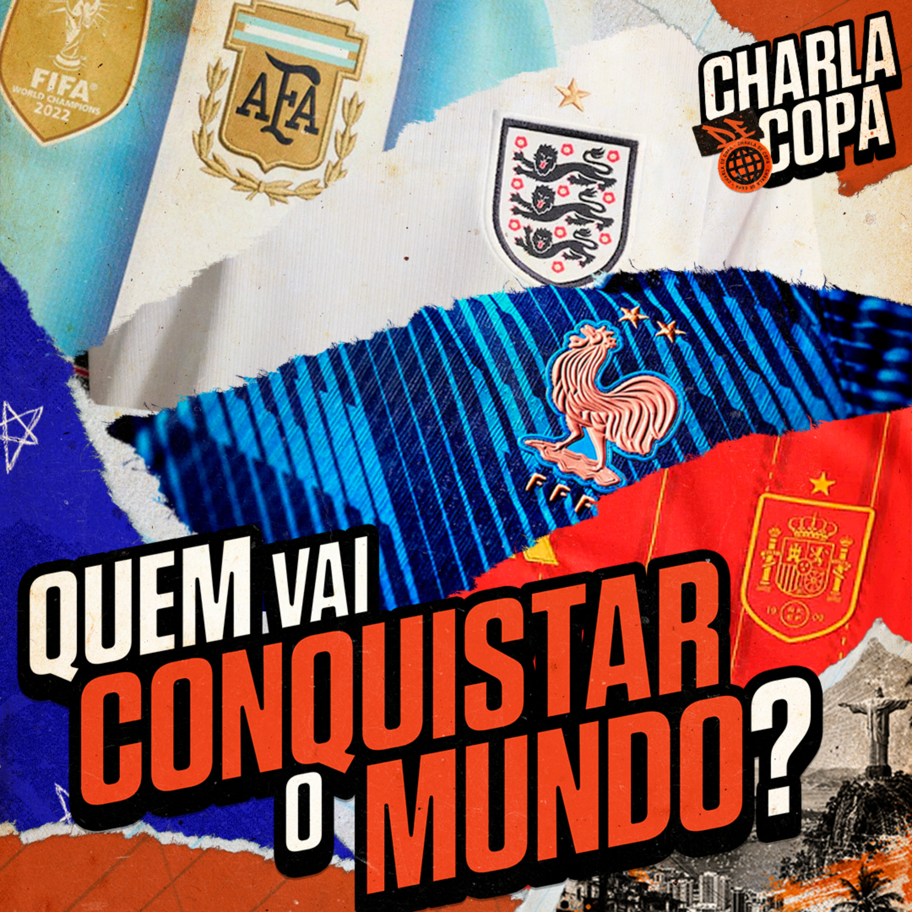 EXISTE ALGUM FAVORITO AO TÍTULO DA COPA DO MUNDO? QUEM É O CRAQUE DA COPA? | CHARLA DE COPA #29 episode artwork