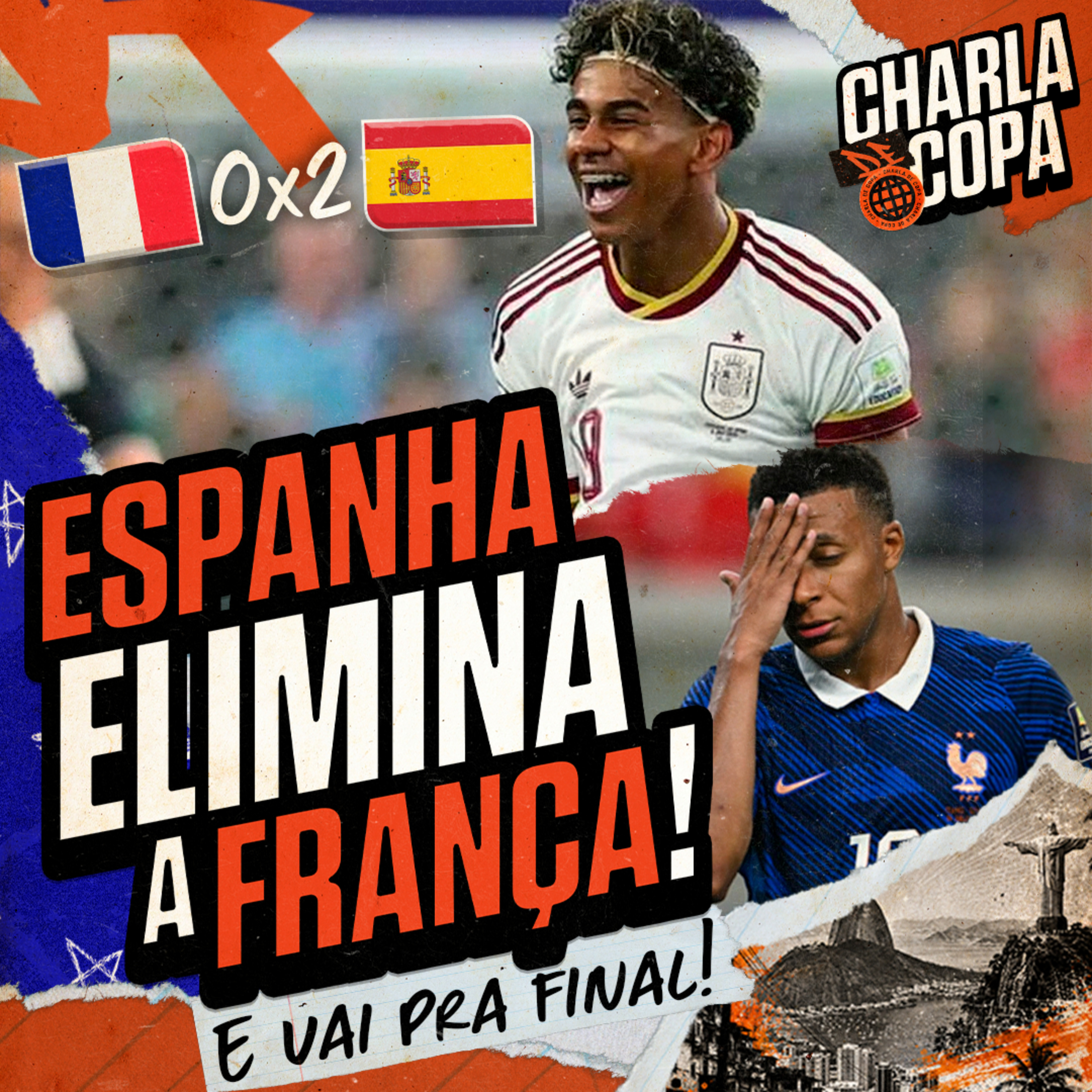 DIA DE ARGENTINA X INGLATERRA! QUEM PASSA E PEGA A ESPANHA NA FINAL? | CHARLA DE COPA #31 episode artwork
