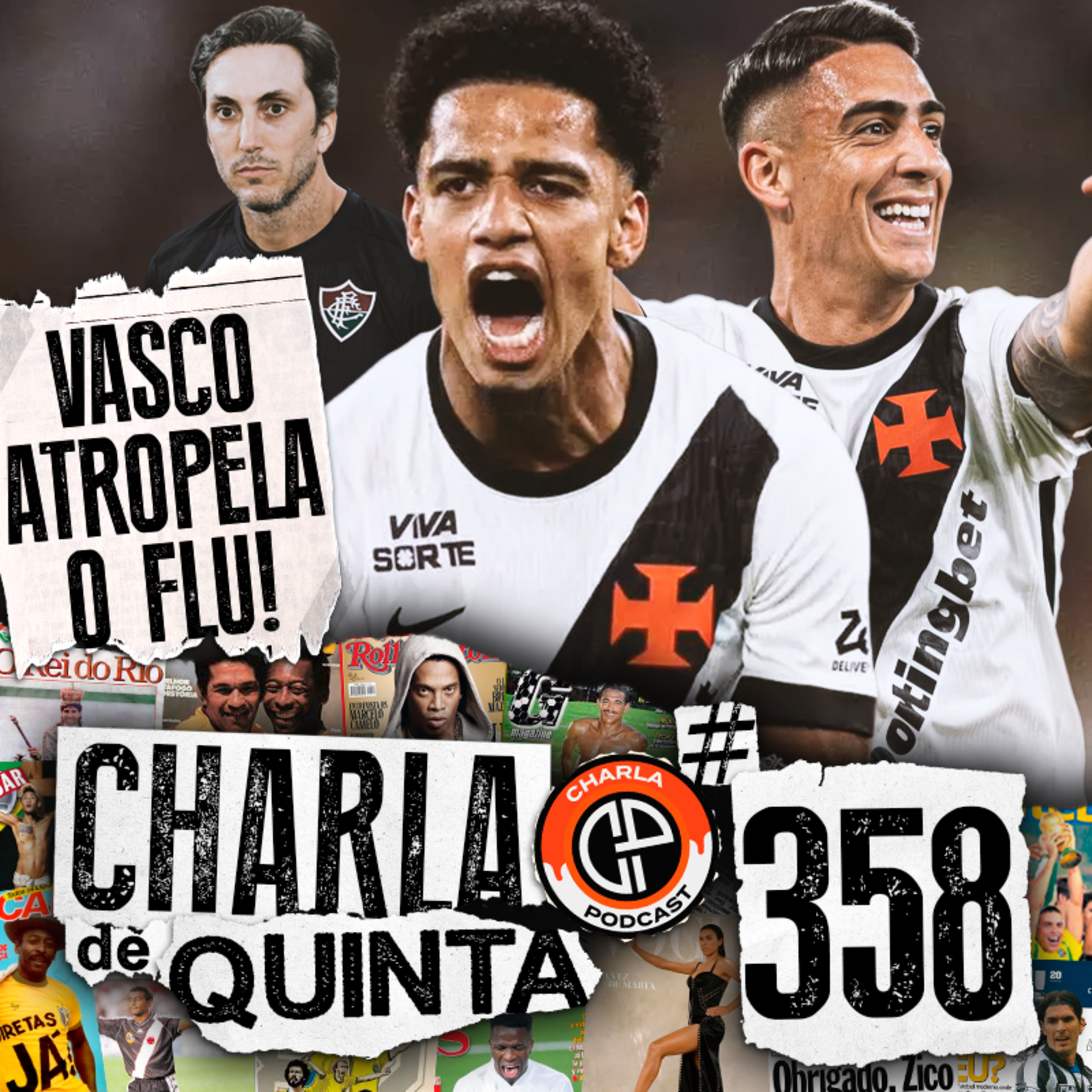 É O DESTINO! VASCO AMASSA O FLUMINENSE E SE CLASSIFICA PARA AS QUARTAS DA COPA DO BRASIL! - CHARLA DE QUINTA #358