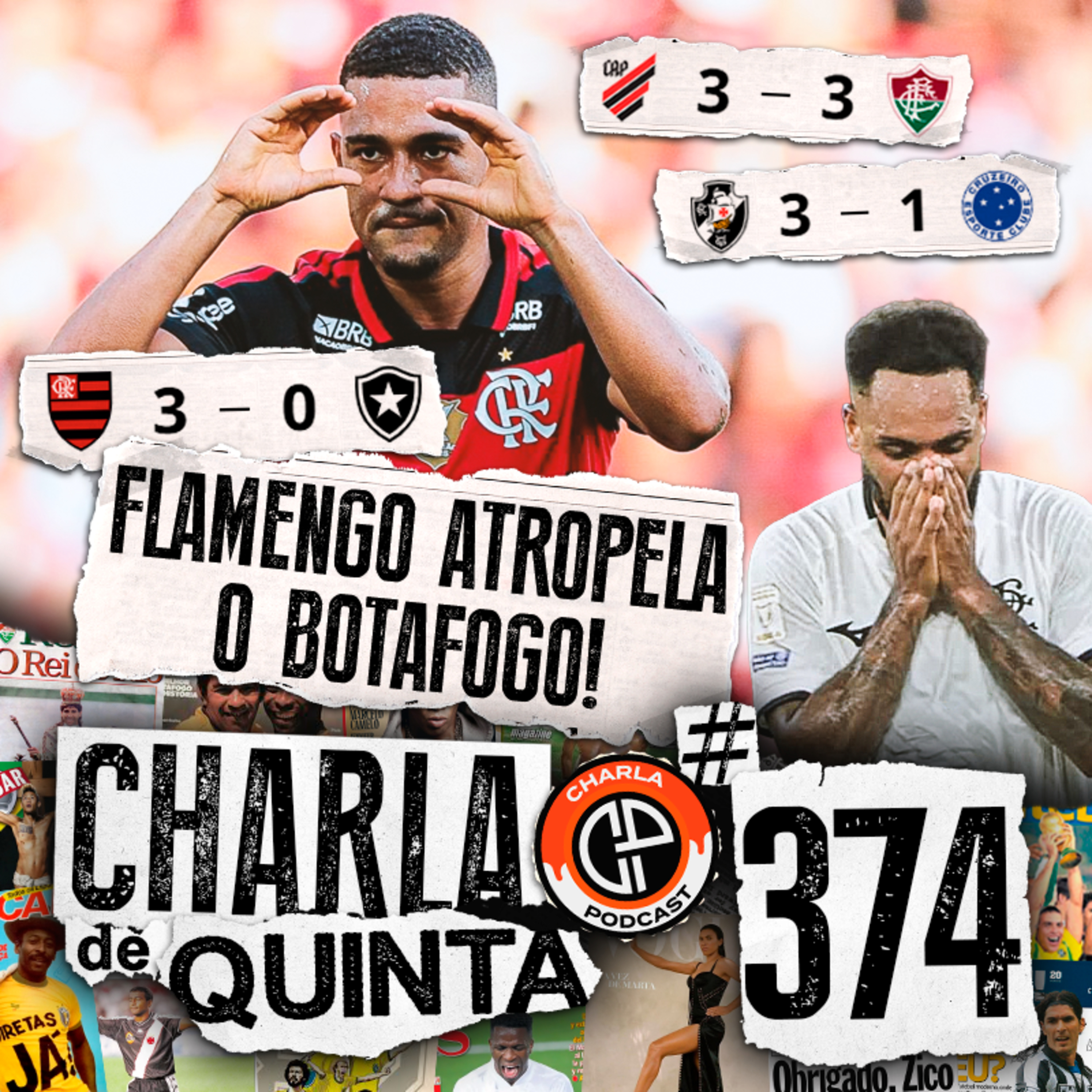 FLAMENGO VENCE COM FACILIDADE E SE APROXIMA DA LIDERANÇA! BOTAFOGO VAI LUTAR CONTRA O REBAIXAMENTO? - CHARLA DE QUINTA #374
