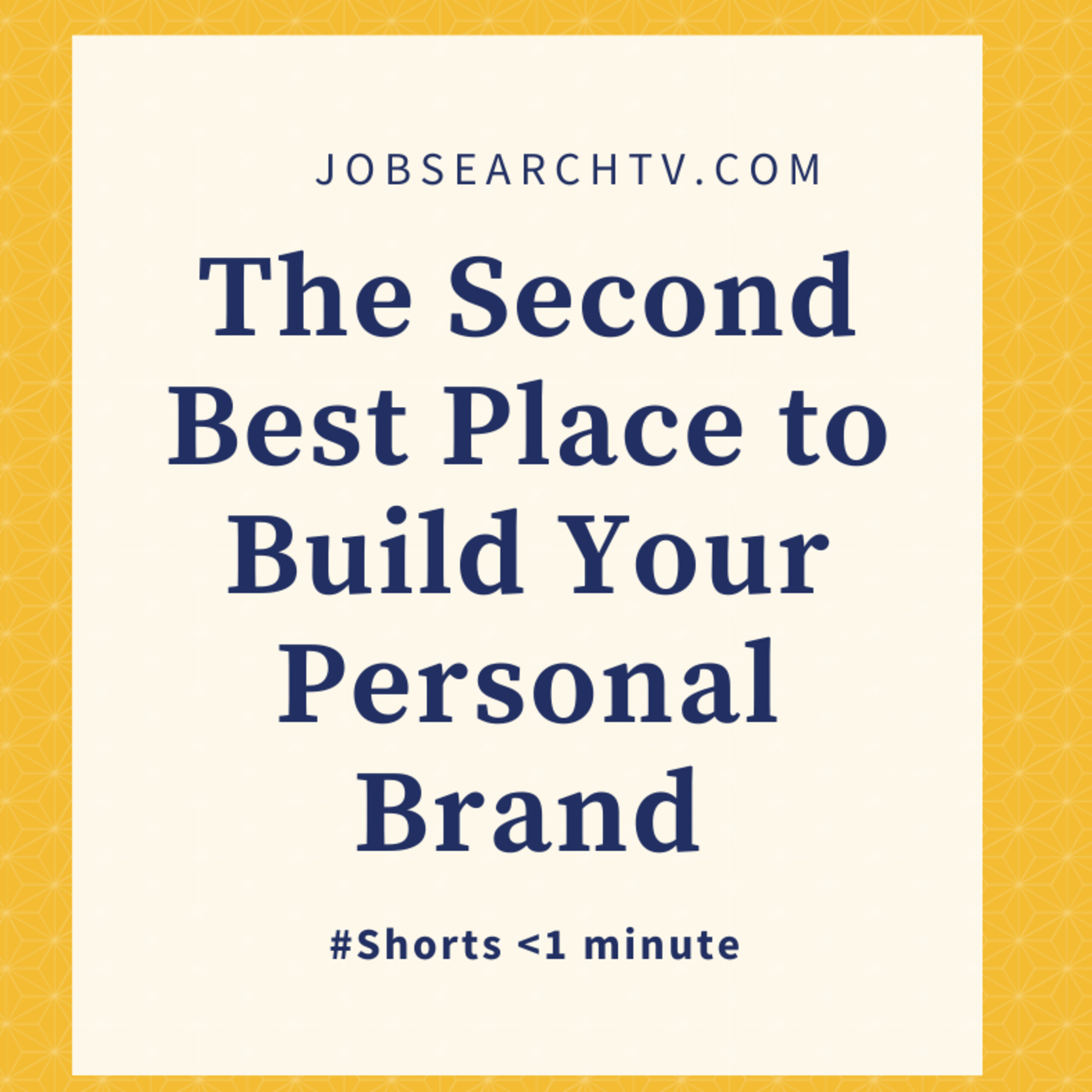 The Second Best Place to Build Your Personal Brand
