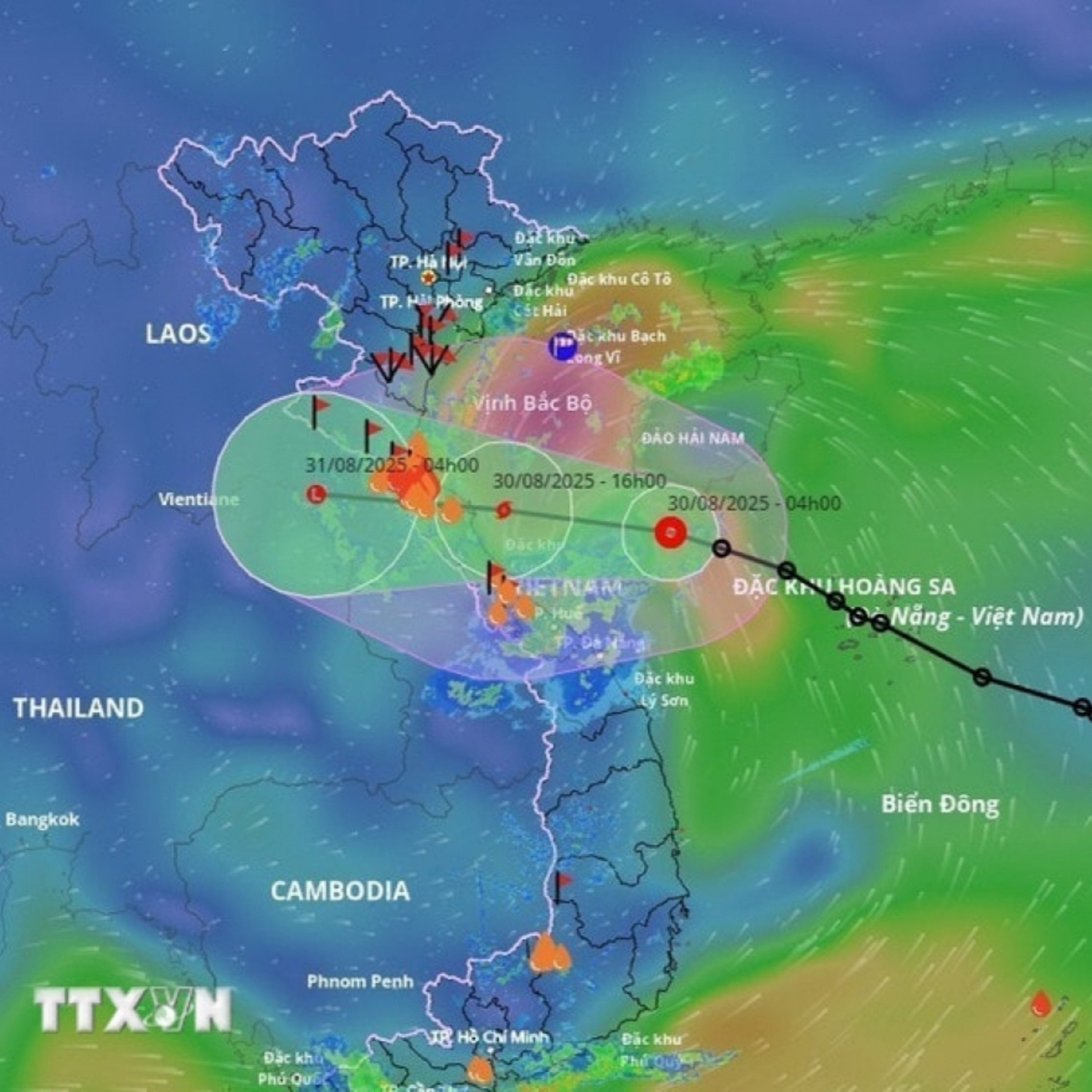 Thời sự 12h 30/8/2025: Áp thấp nhiệt đới trên Biển Đông đã mạnh lên thành bão số 6