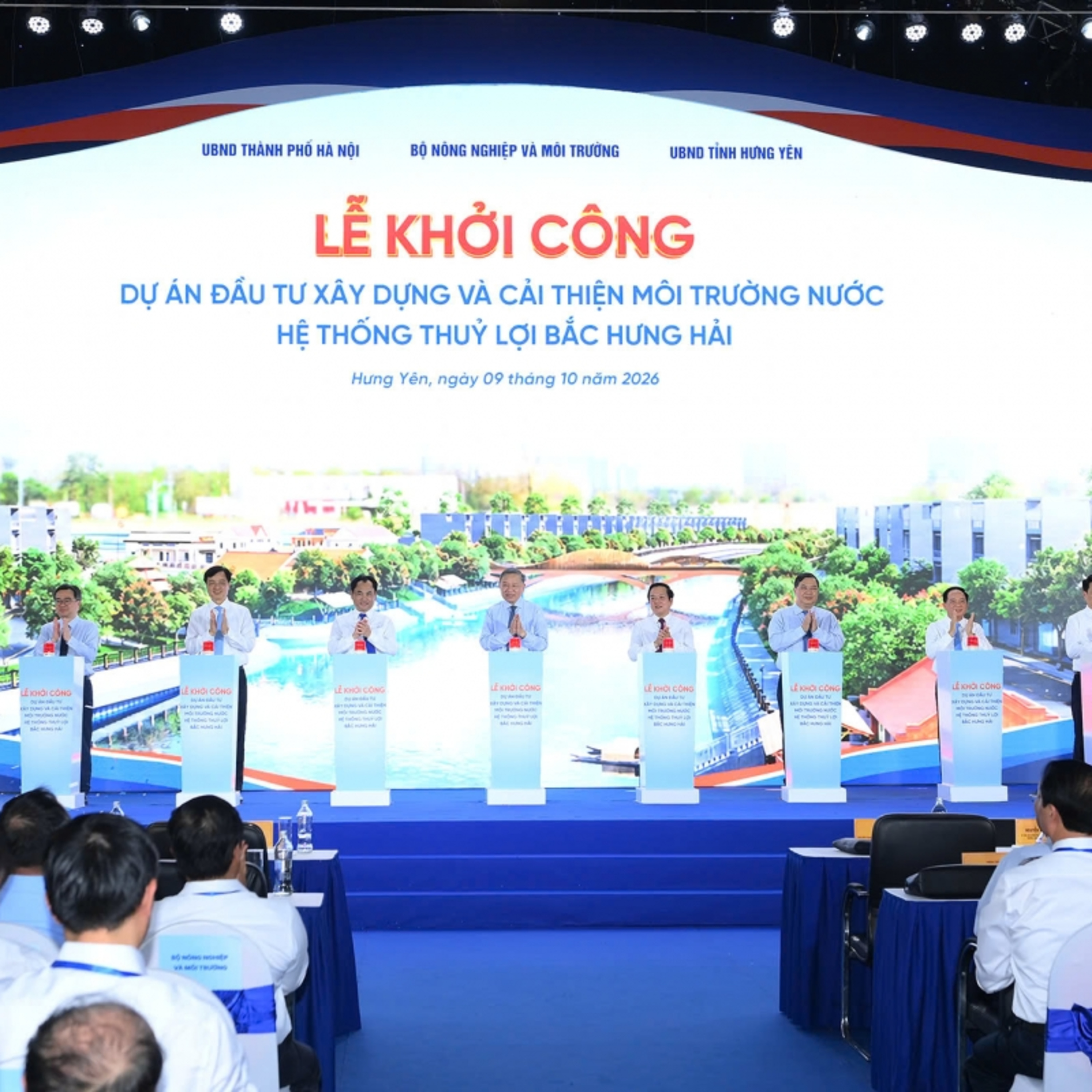 Thời sự 18h 9/10/2026: Phát triển không gian Bắc Hưng Hải xanh, sạch, văn minh, hiện đại