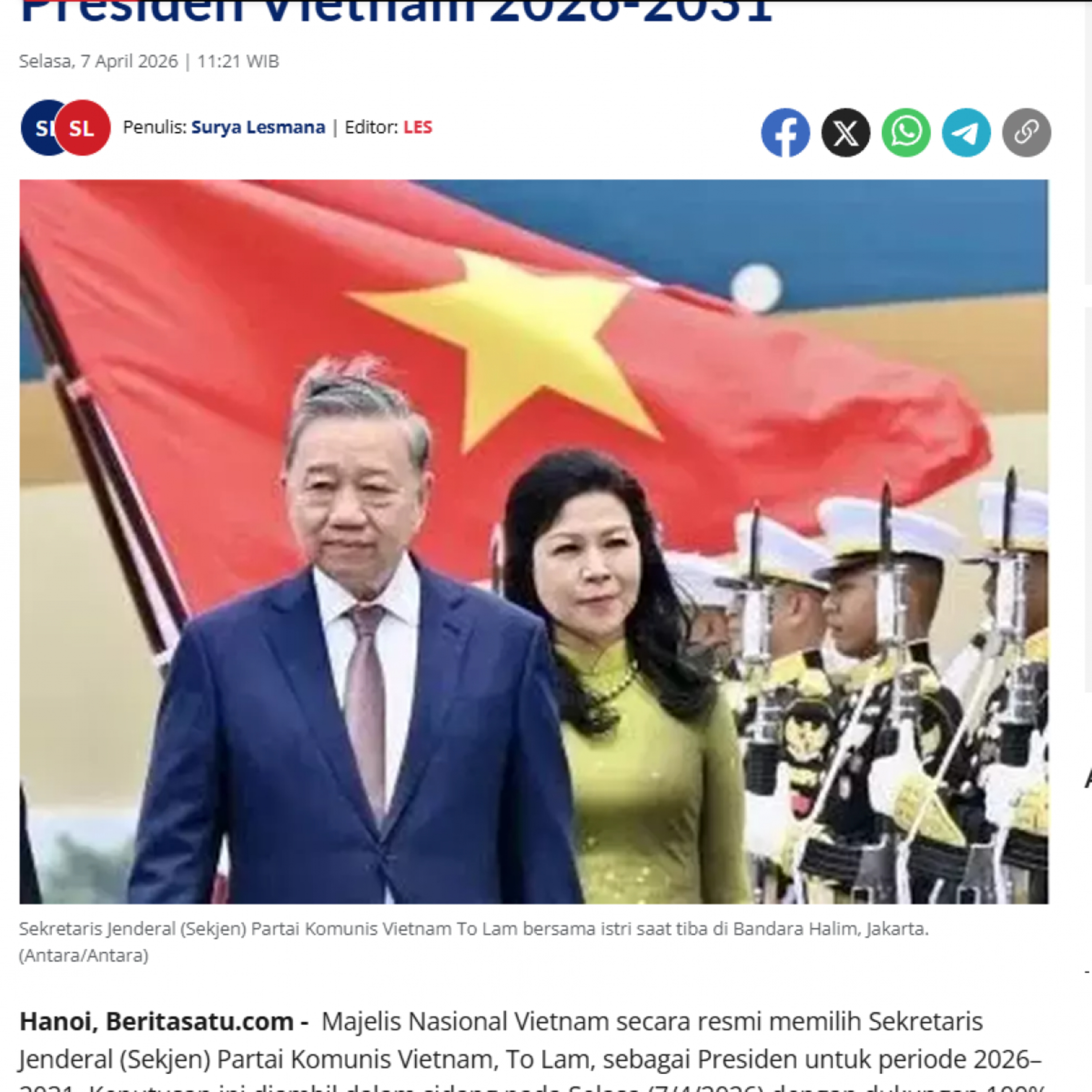 Tin thế giới - Báo chí Indonesia: Thời điểm then chốt để Việt Nam thực hiện các mục tiêu phát triển