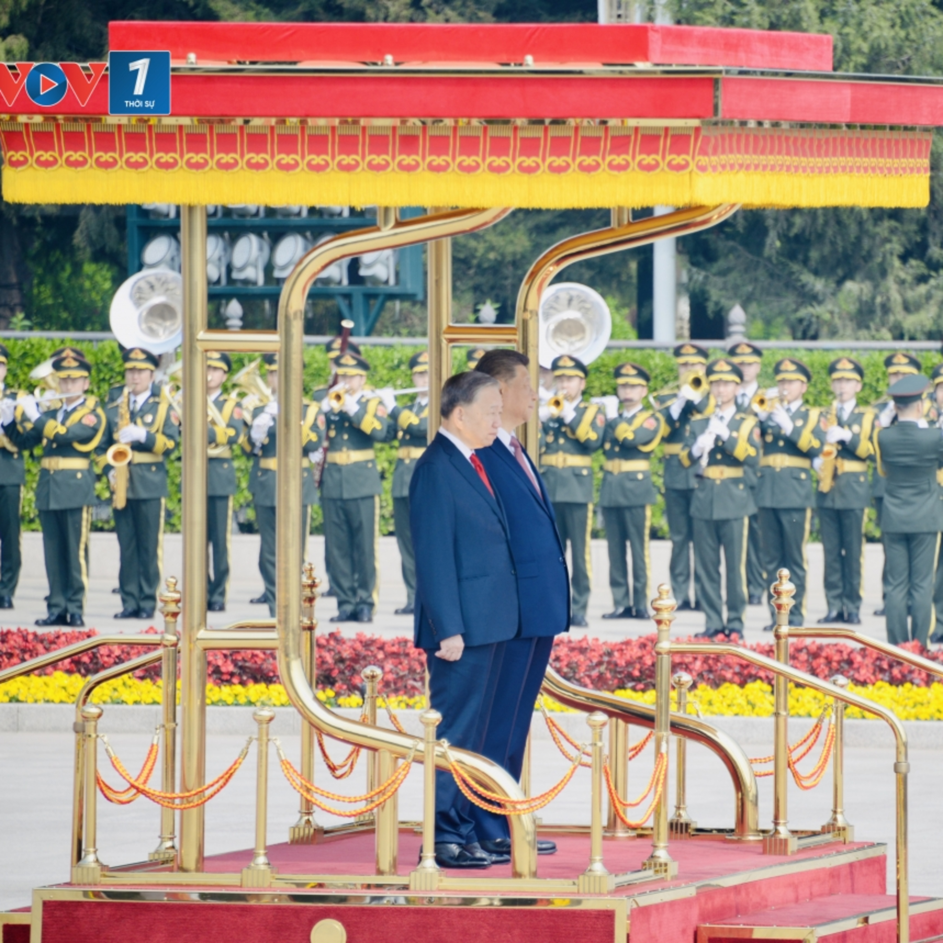 Tin Chính trị - Tổng Bí thư, Chủ tịch nước Tập Cận Bình chủ trì lễ đón chính thức Tổng Bí thư, Chủ tịch nước Tô Lâm